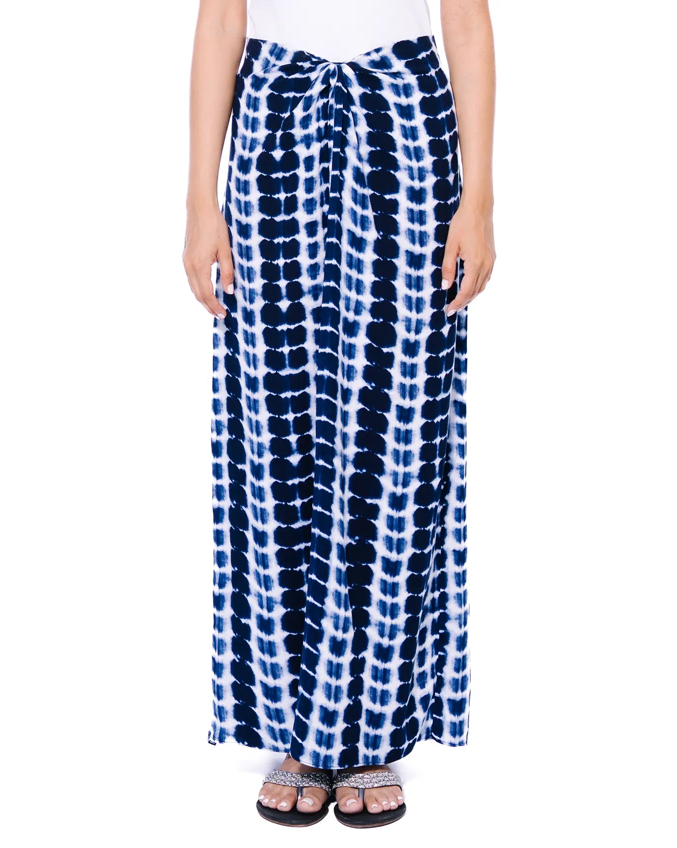 Blue Tye Dye Sarong Skirt