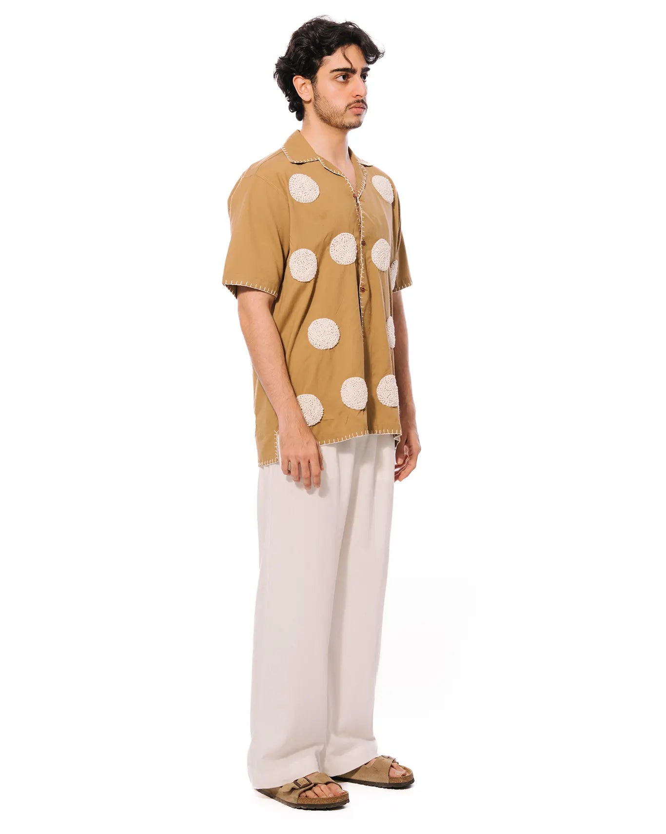Light Brown Pointilism Shirt