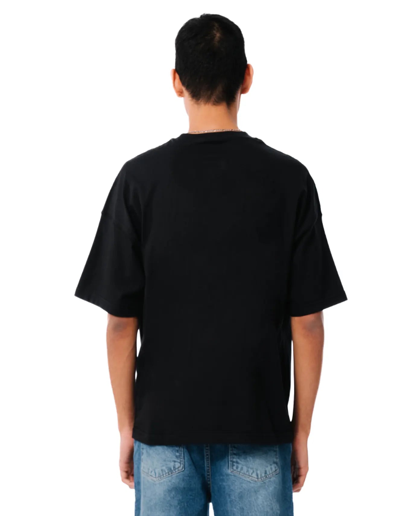 Crew Oversized T-Shirt in True Black