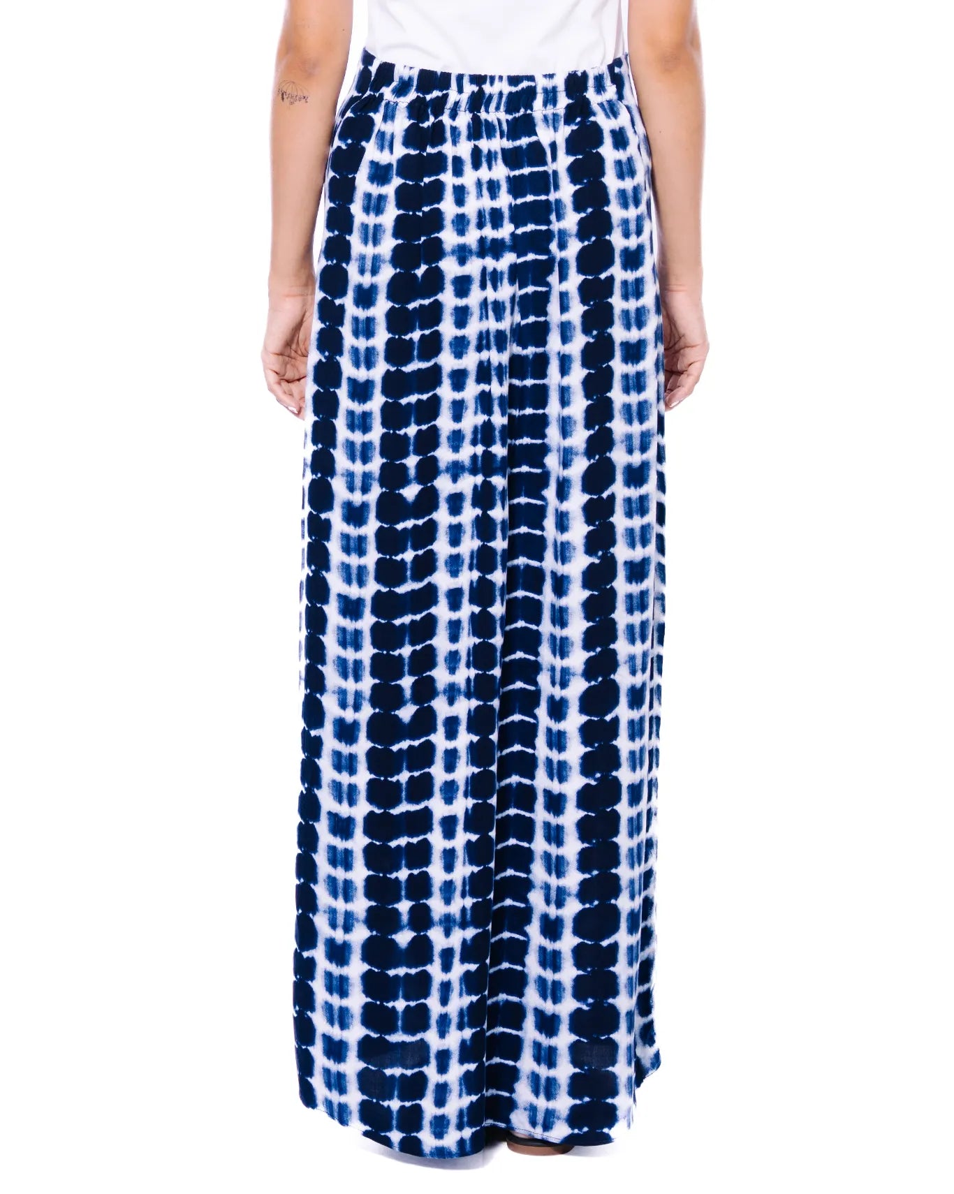 Blue Tye Dye Sarong Skirt
