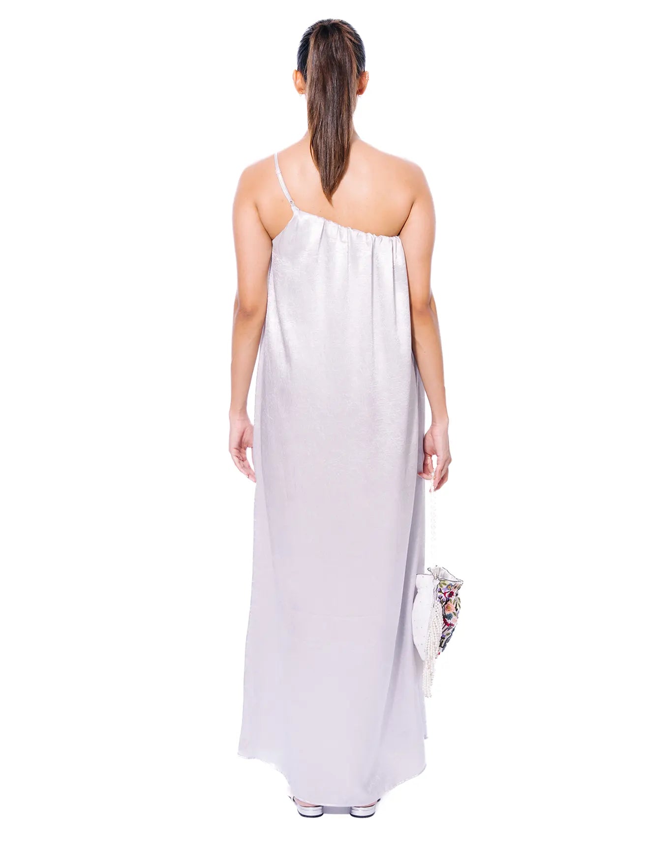 Silver Siren One-Shoulder Dress