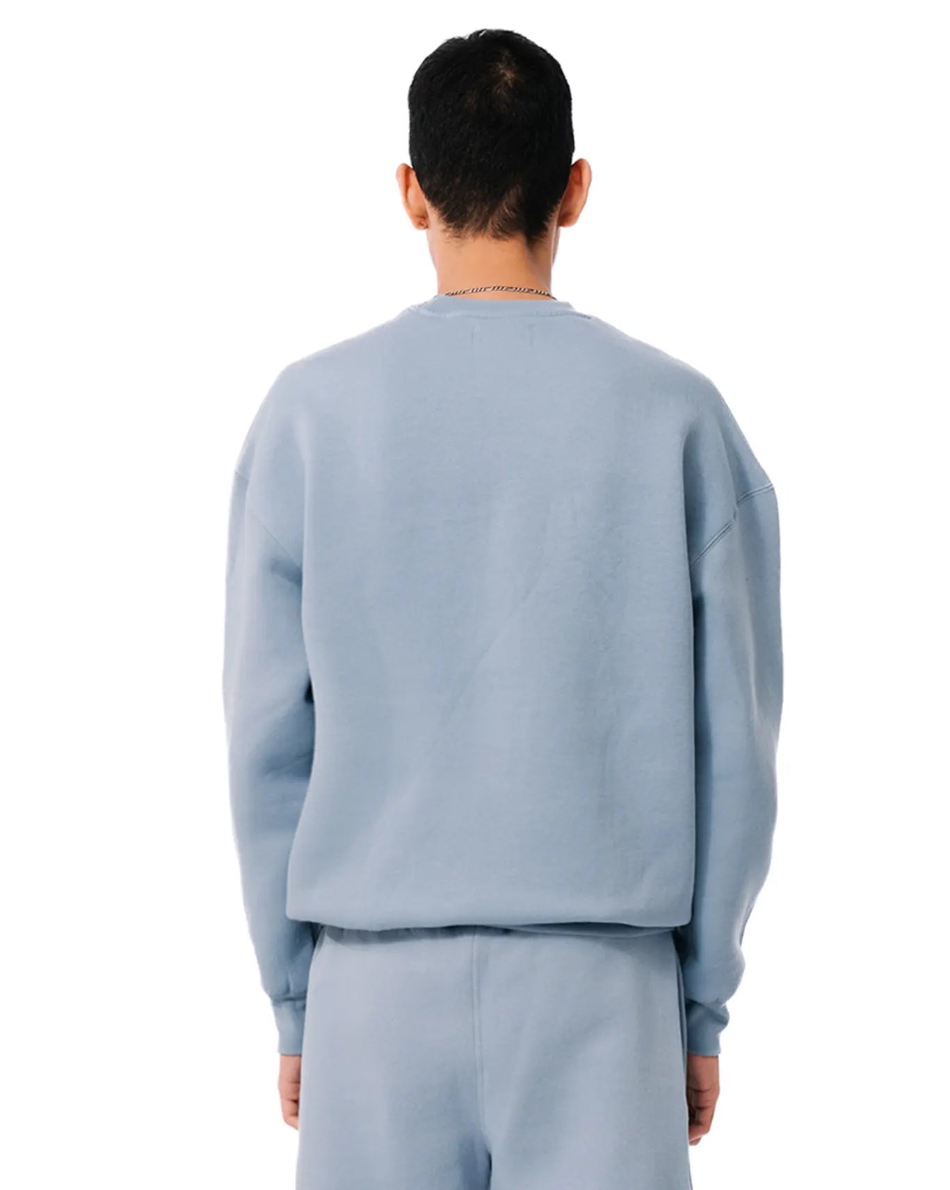 Oversized Crewneck Sweatshirt in faded denim