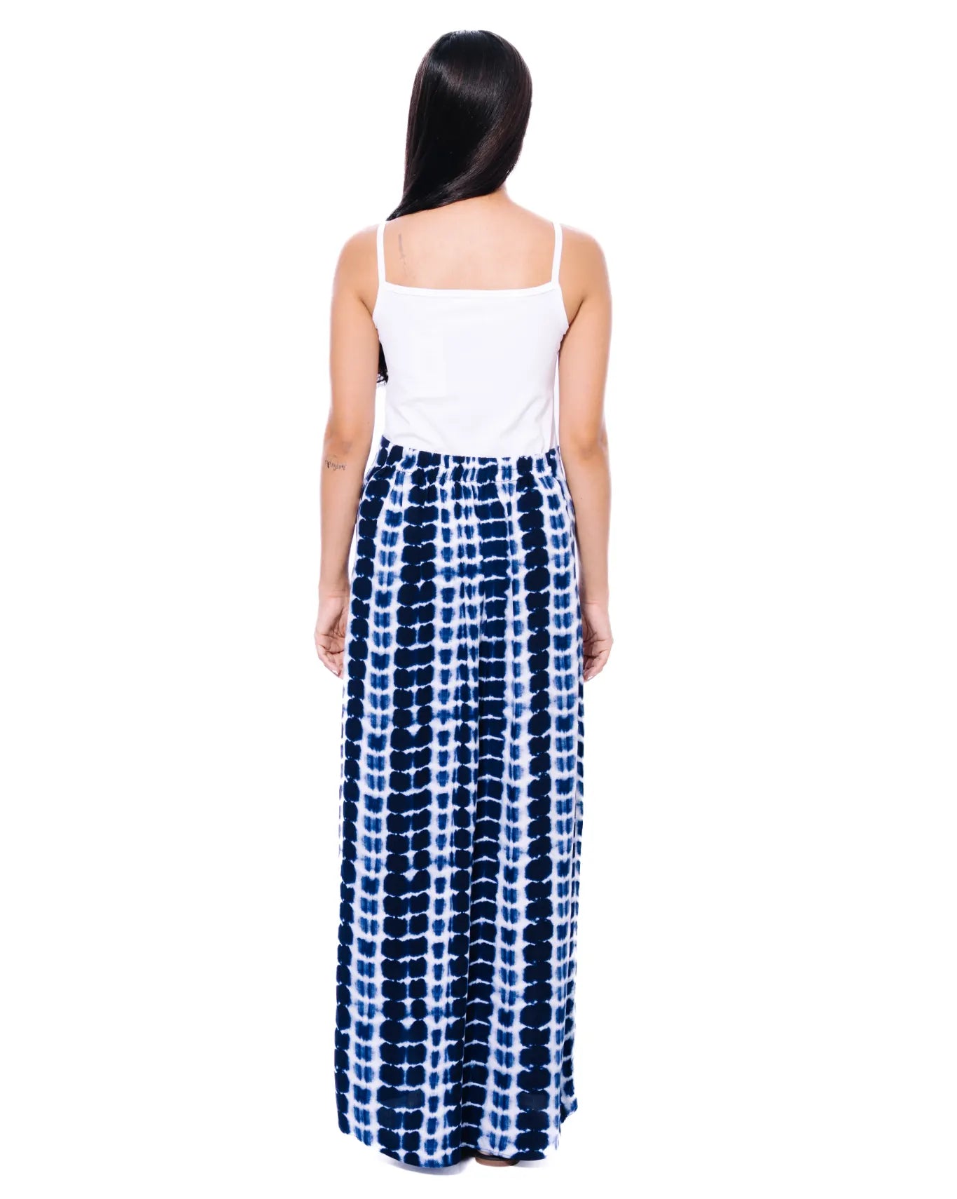 Blue Tye Dye Sarong Skirt