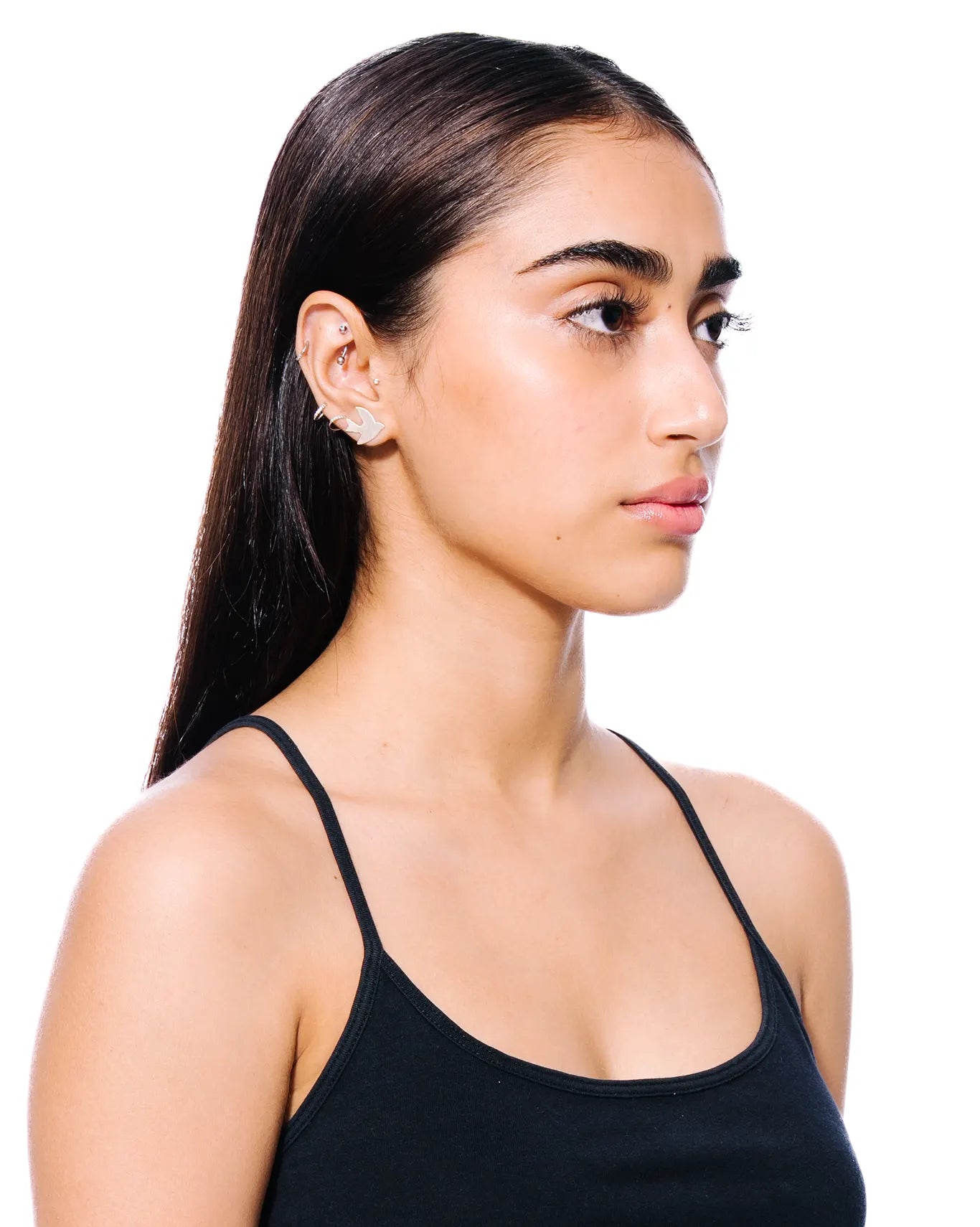 Amna Shariff Silver Bird Studs Cult