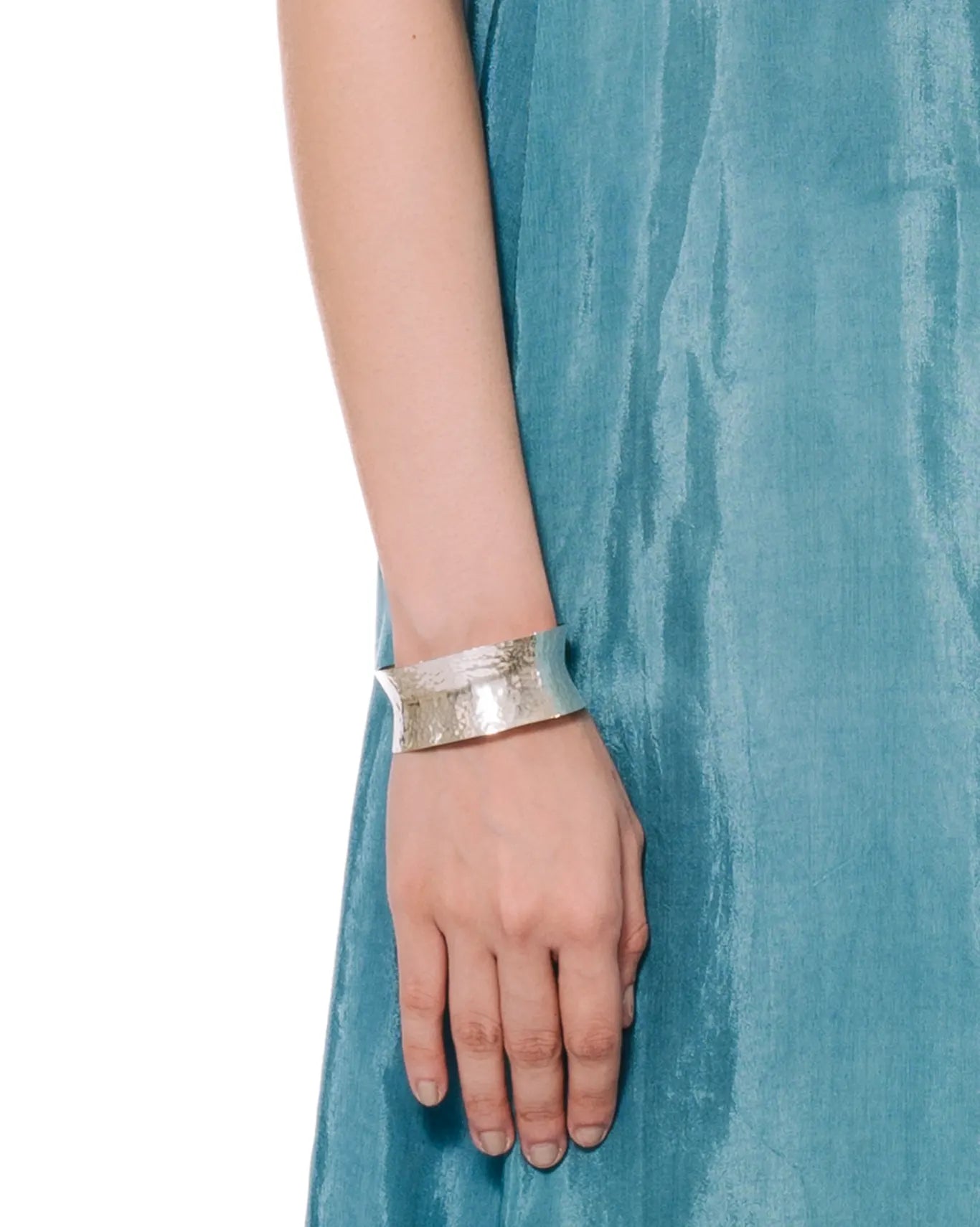Amna Shariff Silver Hammered Cuff cult
