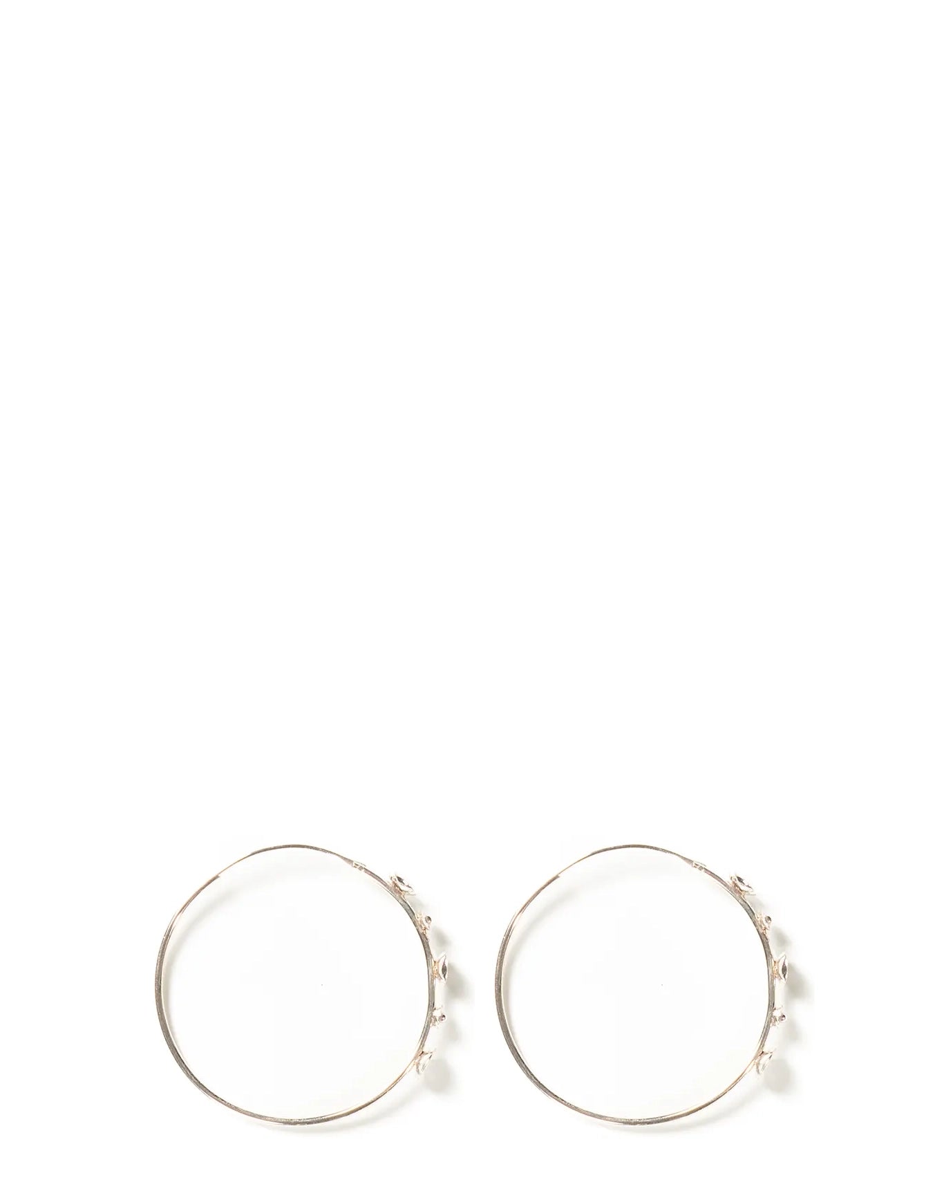 Amna Shariff Silver Round Discs Hoops cult