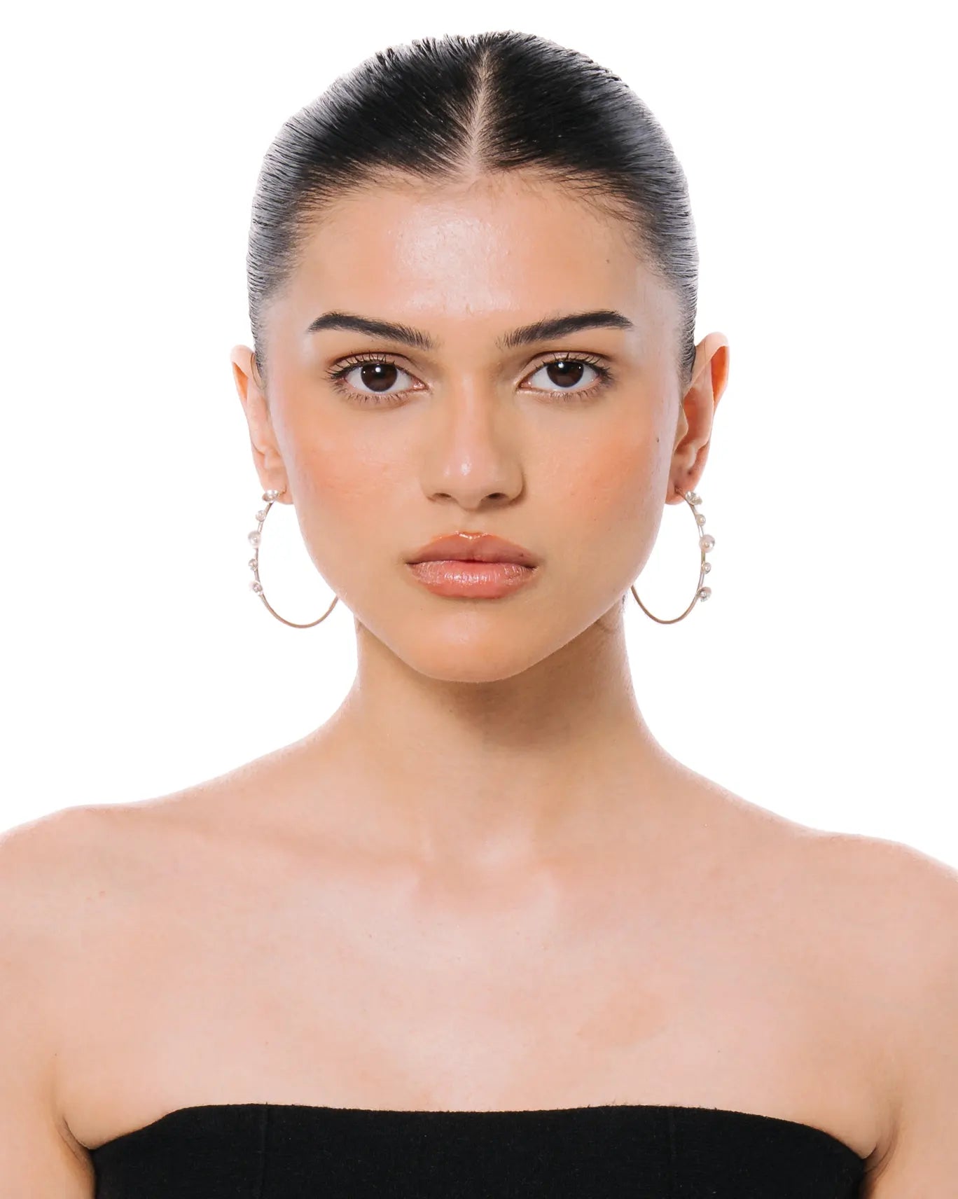 Amna Shariff Silver Round Discs Hoops cult