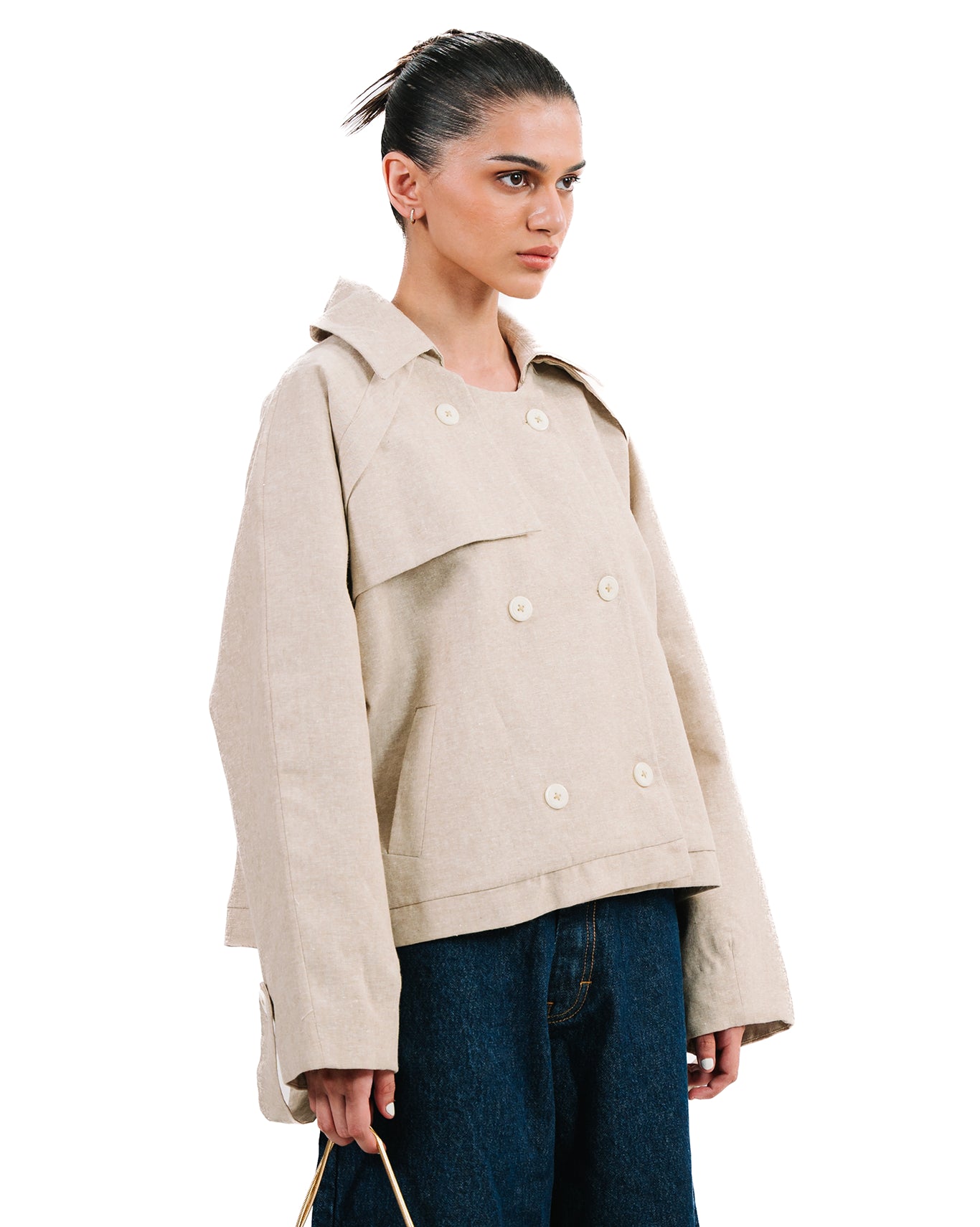 Baro Studio Sand Trench Trucker Jacket cult store
