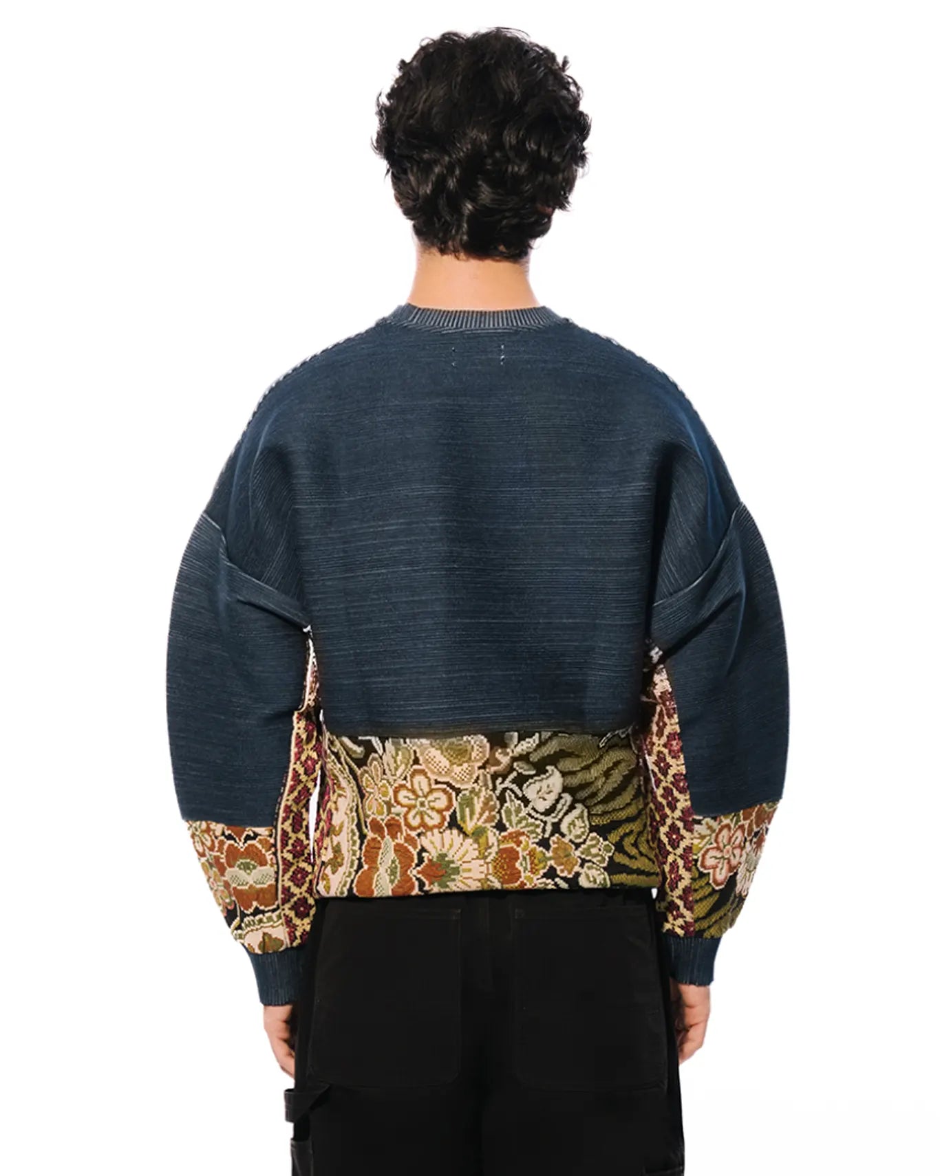 Collected xx Blue Zero Waste Hilal-e-Eid Sweatshirt Cult Karachi