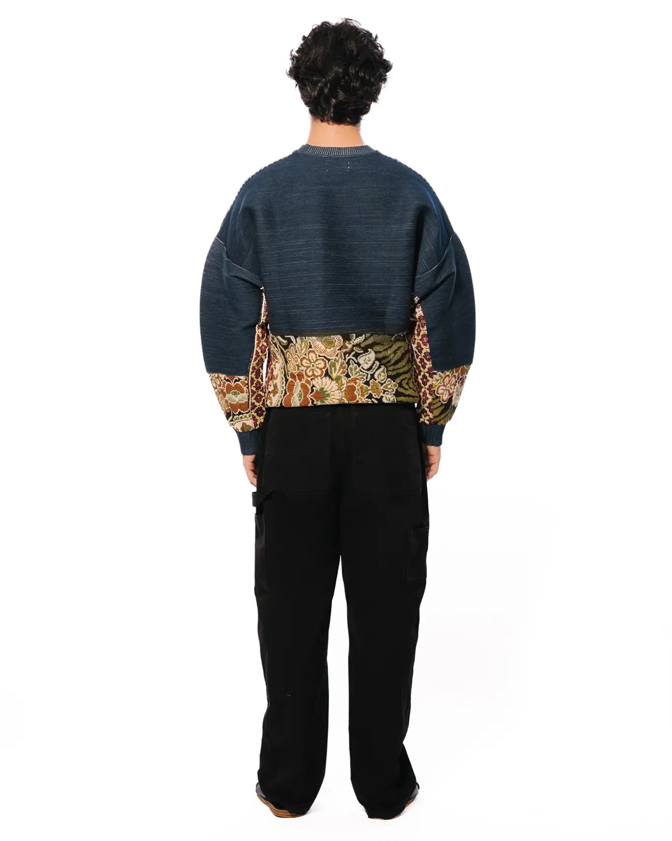 Collected xx Blue Zero Waste Hilal-e-Eid Sweatshirt Cult Karachi