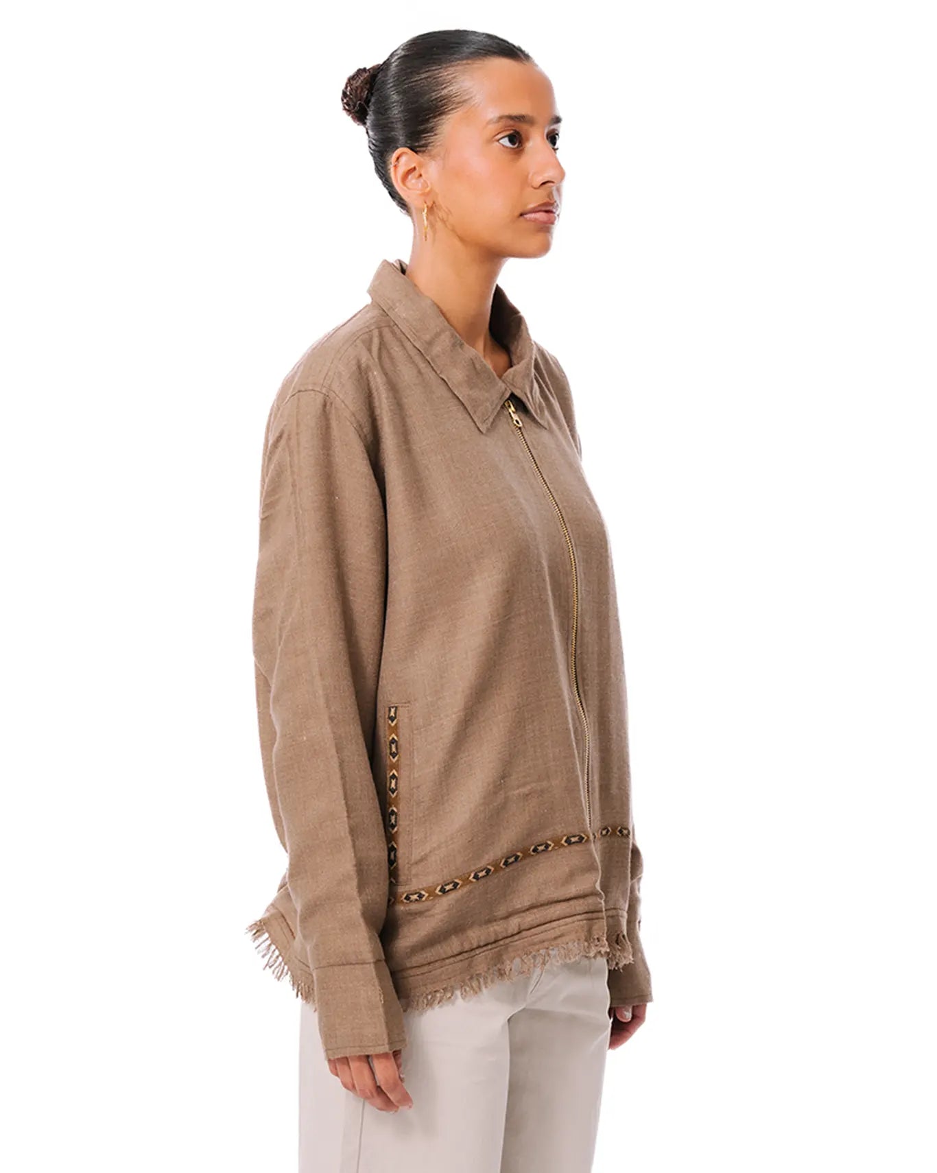 Collected xx Brown Pashmina Jacket
