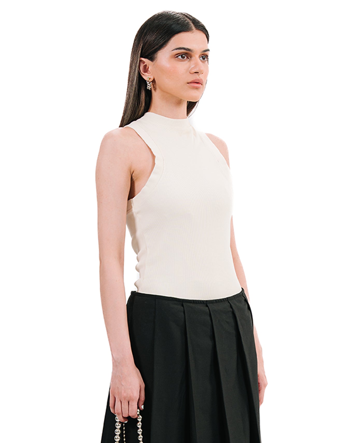 Cyanide Beige Racerback Tank