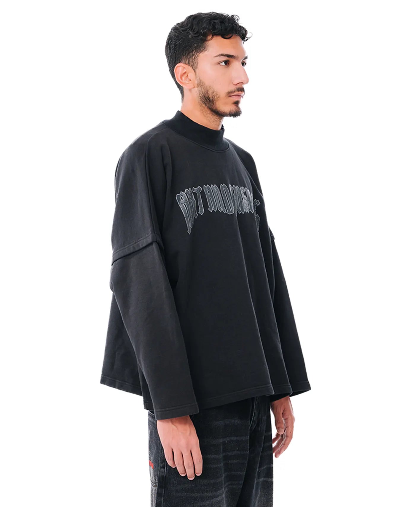 Cyanide Black Oversized Sweatshirt cult store