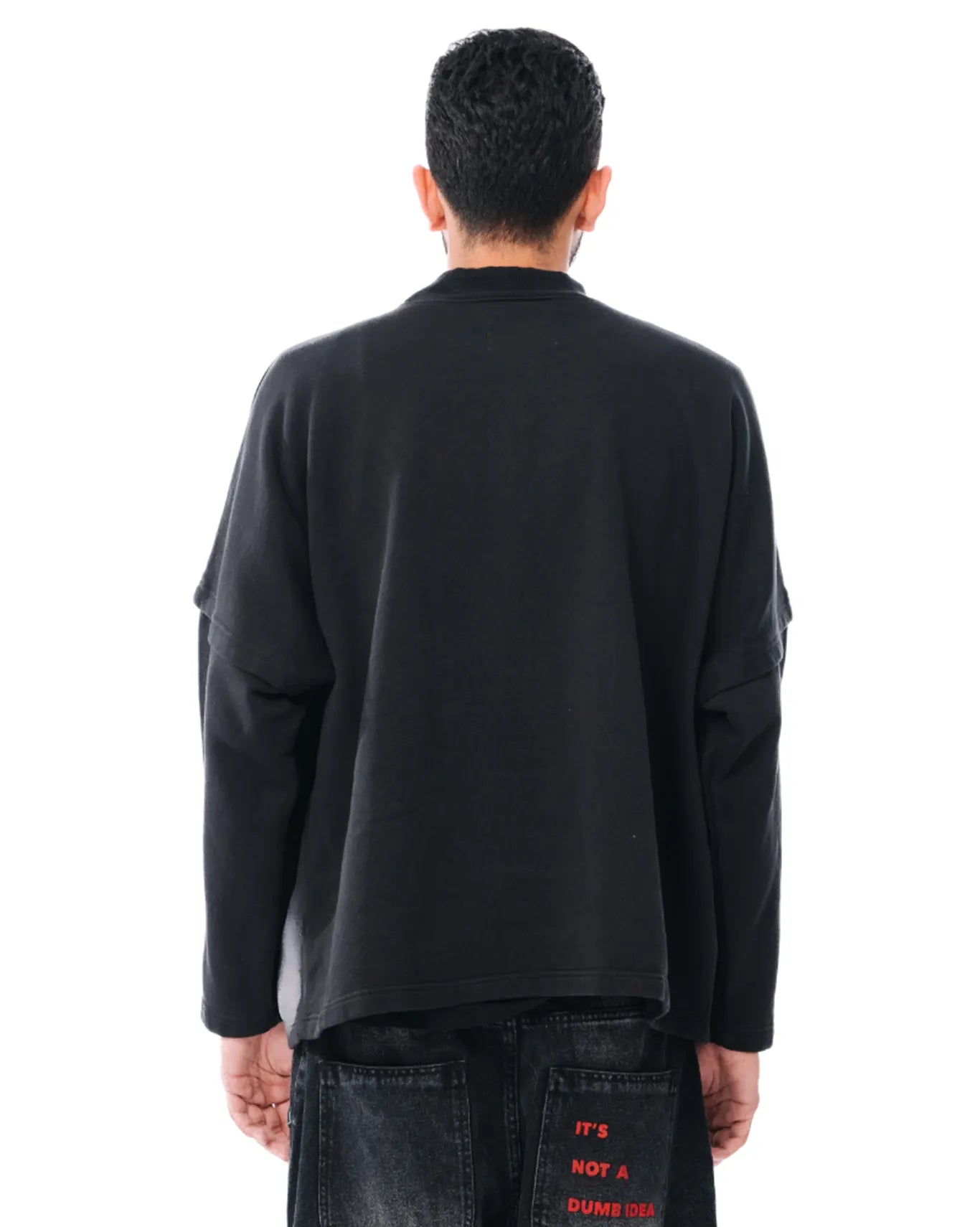 Cyanide Black Oversized Sweatshirt cult store