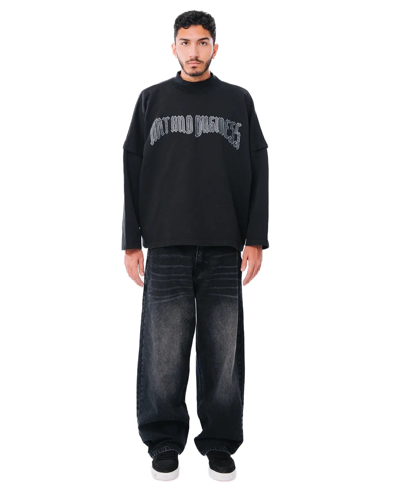 Cyanide Black Oversized Sweatshirt cult store