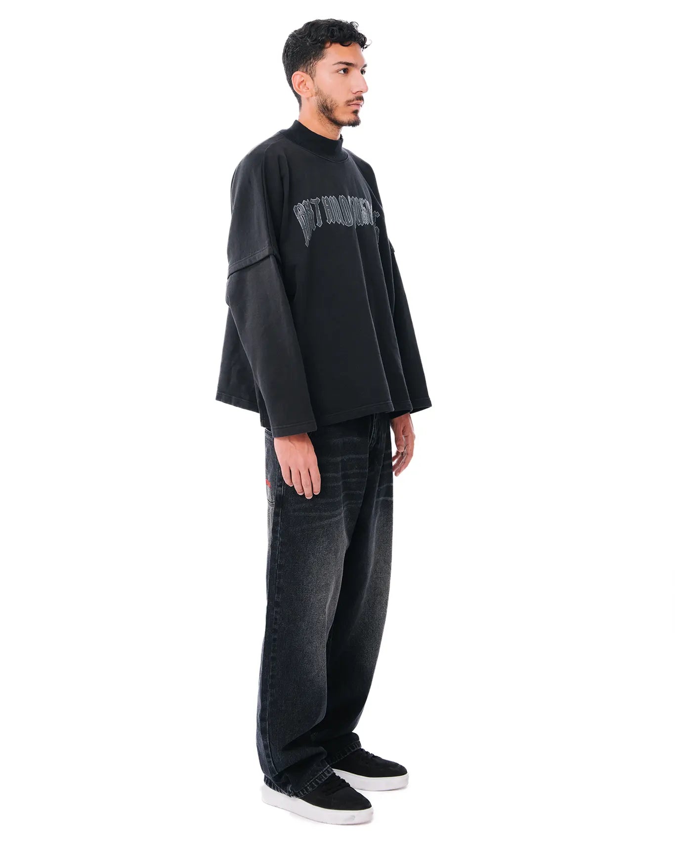 Cyanide Black Oversized Sweatshirt cult store