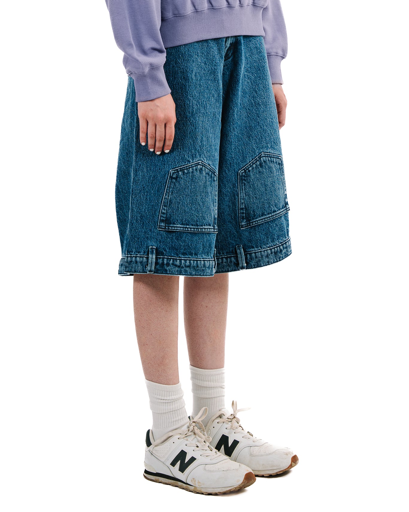 Cyanide Denim Blue Inverted Jorts Cult Karachi