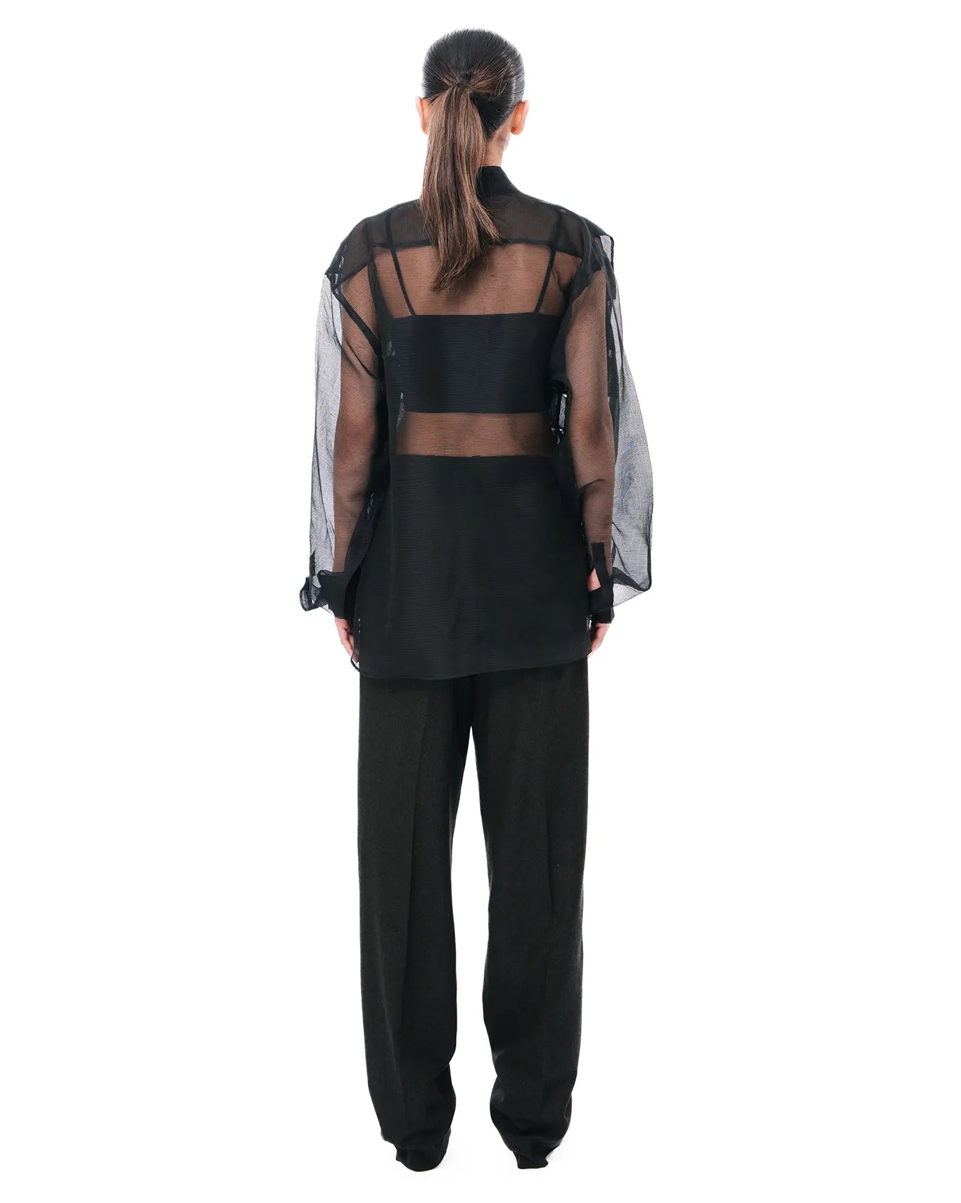 Demo Black Lattice Shirt Cult womenswear karachi