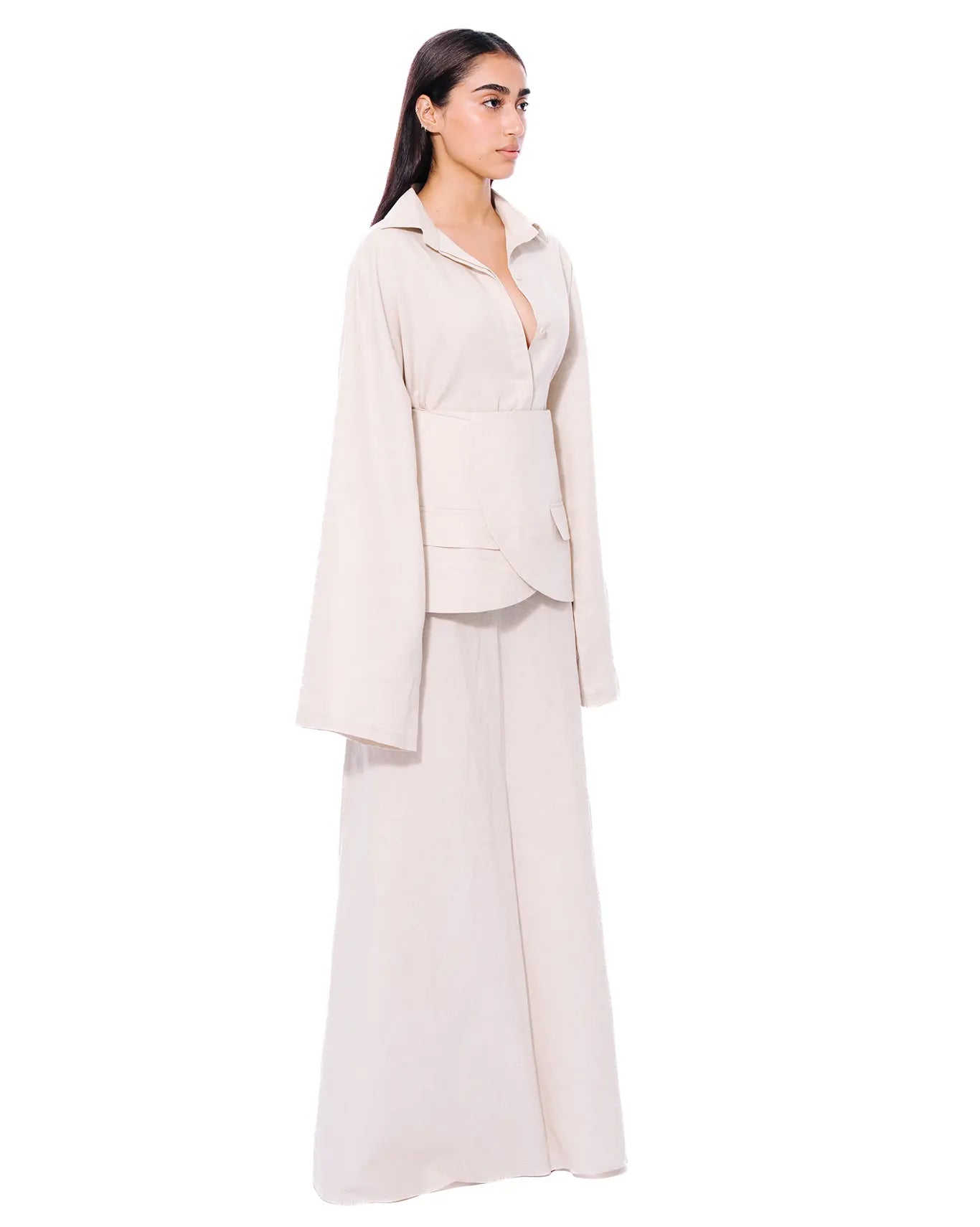 Fern Cream Layered Linen Set Cult Store Khi Sets