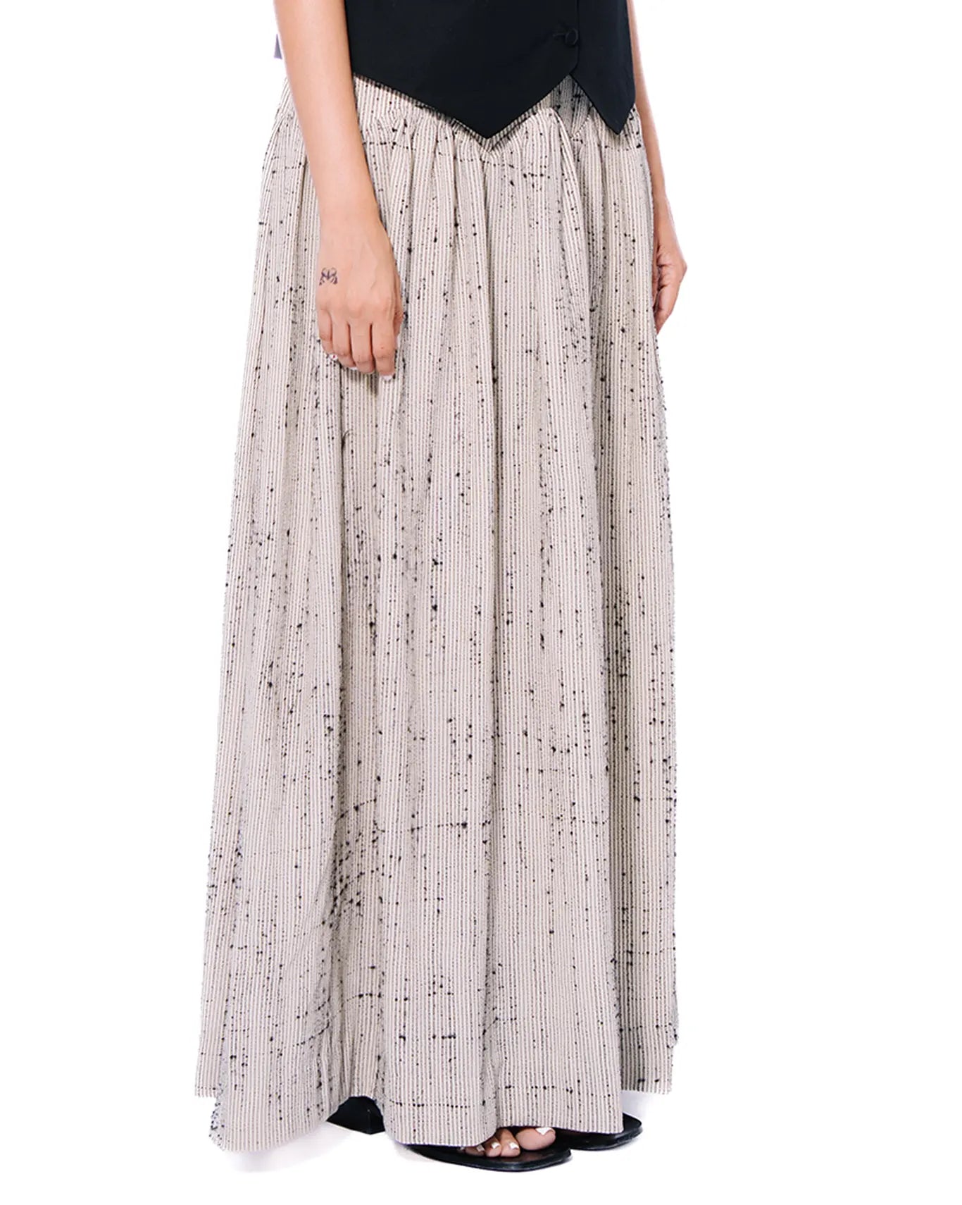 Fern Grey Panel Midi Skirt Cult Store pk Skirts