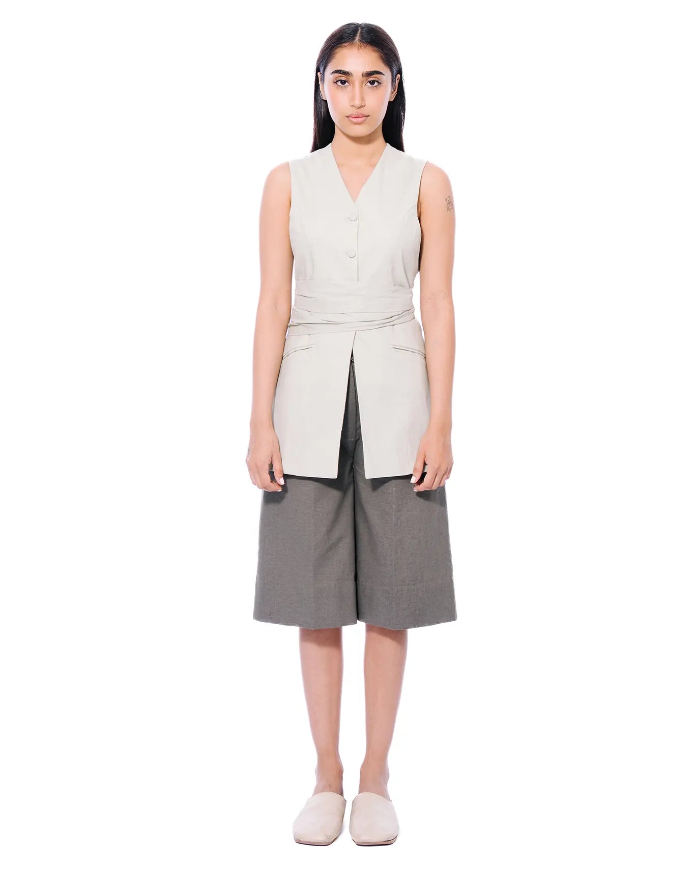 Fern Sage Ease Linen Shorts Cult Store Khi Shorts