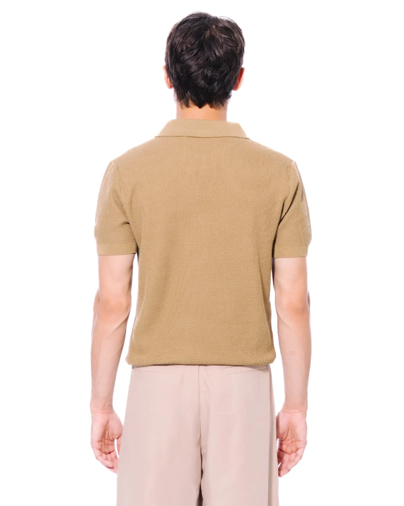 Koyo Dirty Green Textured Polo Cult Store