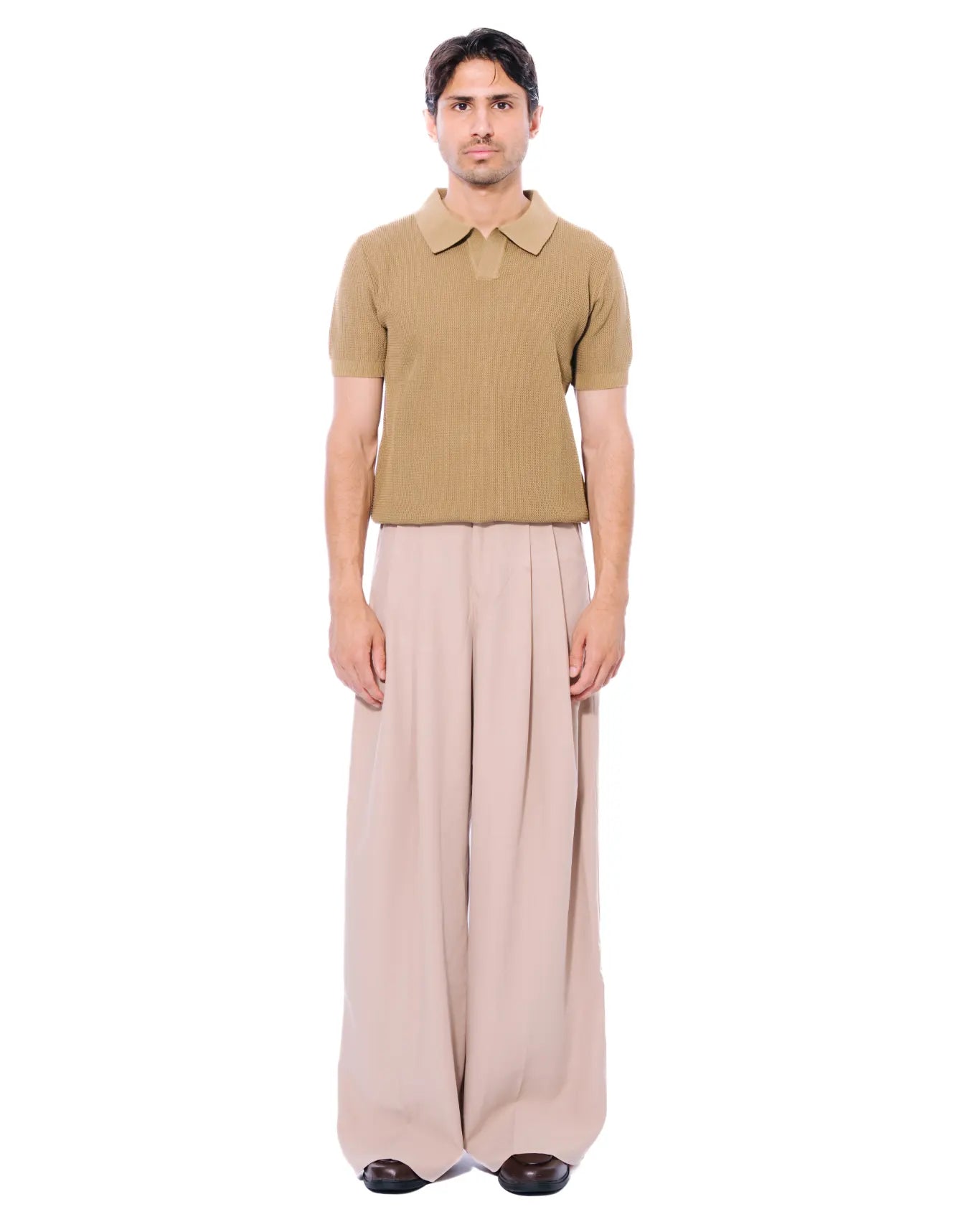 Koyo Dirty Green Textured Polo Cult Store
