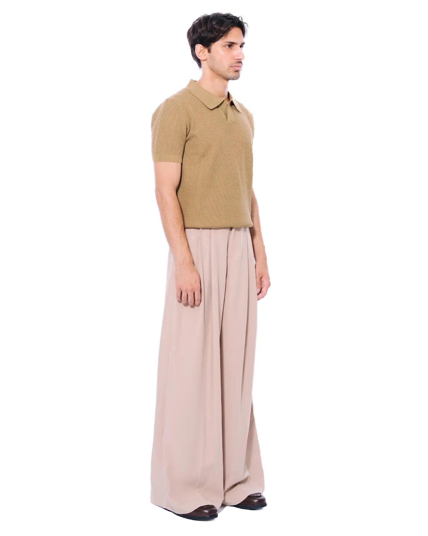 Koyo Dirty Green Textured Polo Cult Store
