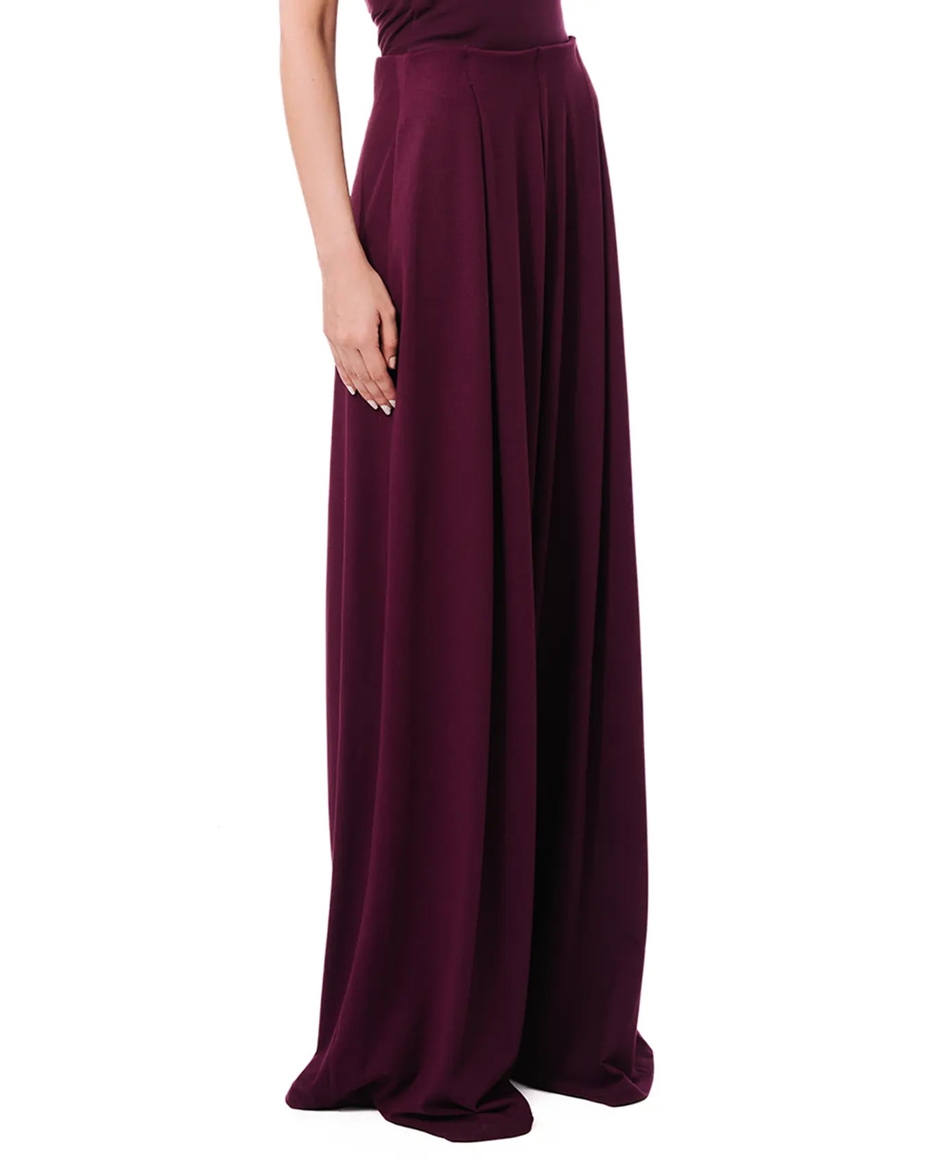 Koyo Plum Flared Knitted Pants Cult Store womenswear