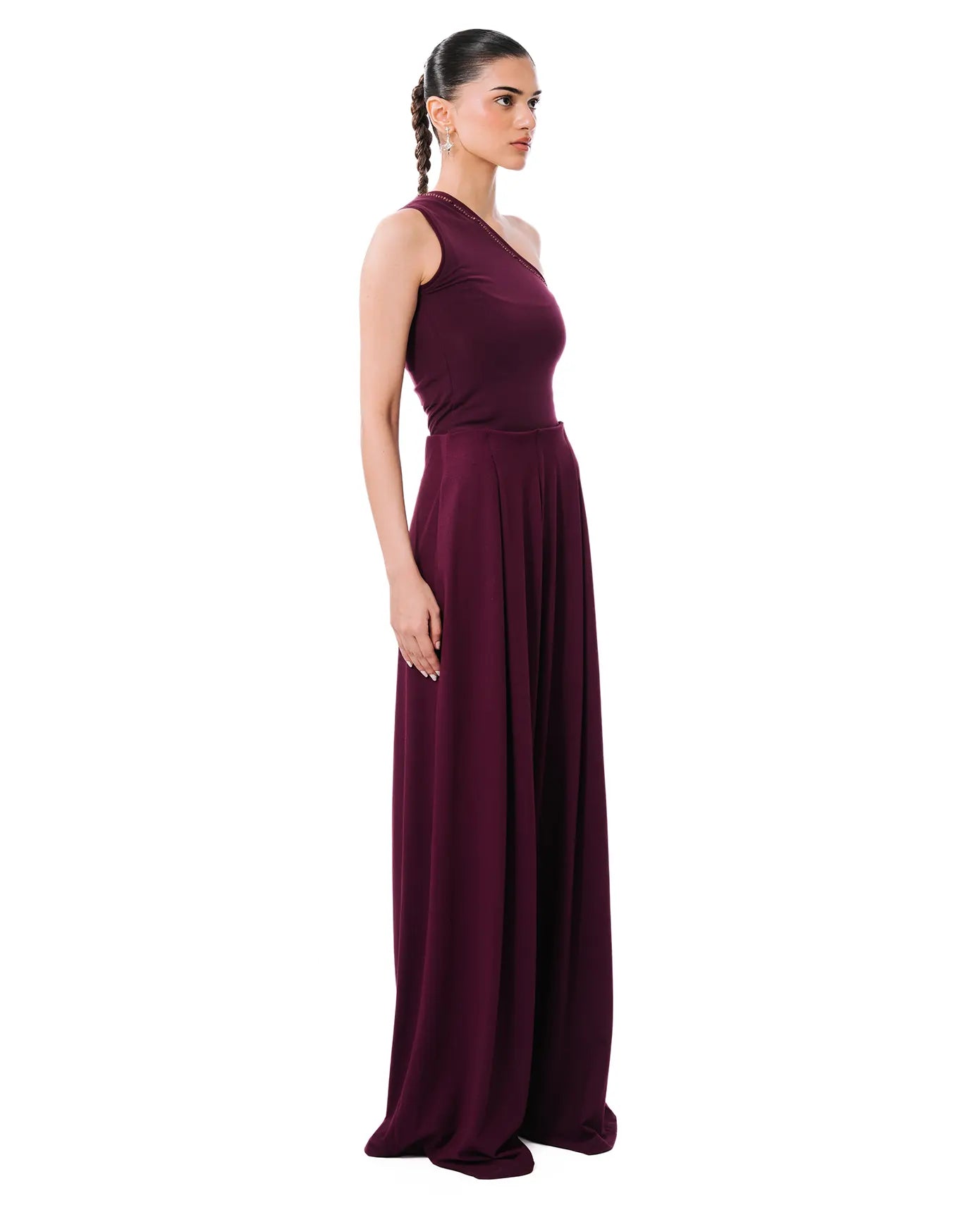 Koyo Plum Flared Knitted Pants Cult Store womenswear