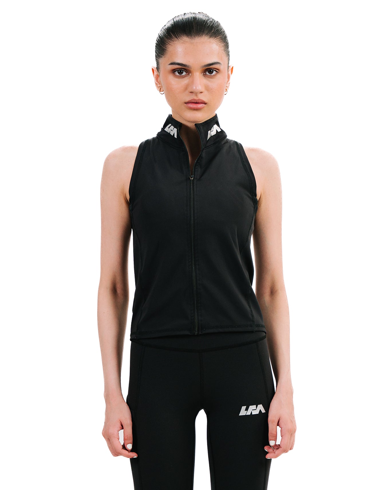 LFA Black Combat Zipup Top
