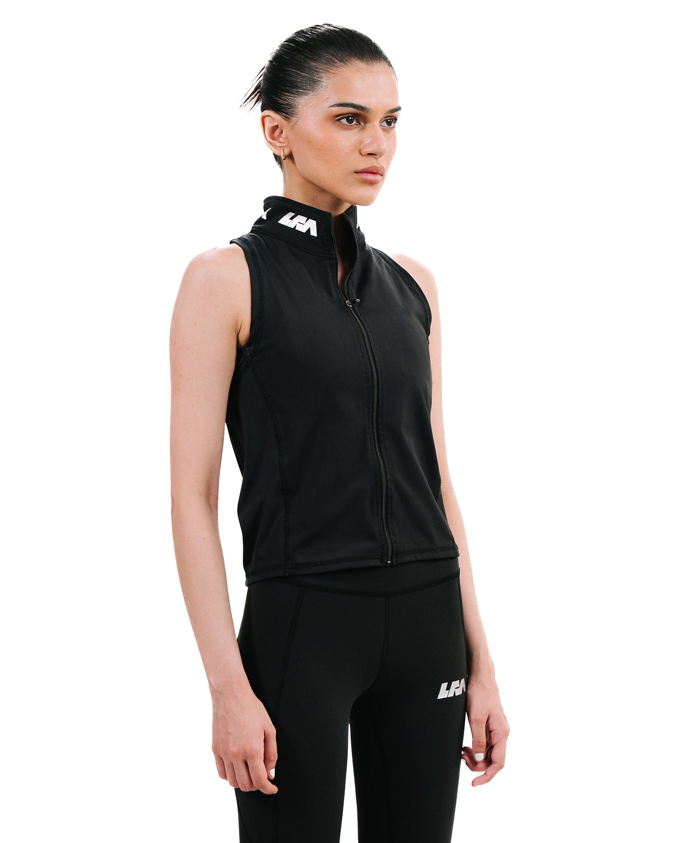 LFA Black Combat Zipup Top