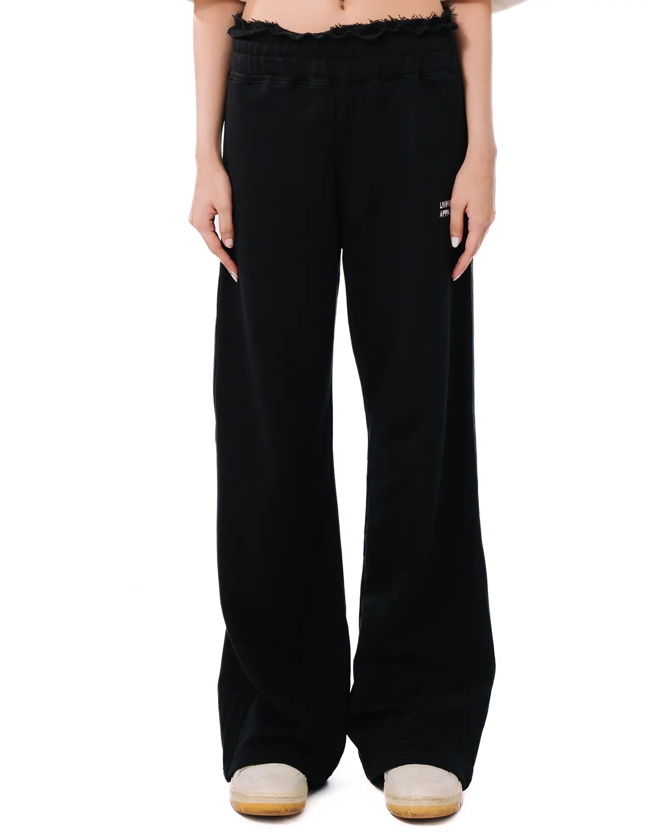 LFA Black Terry Wide Leg Pant