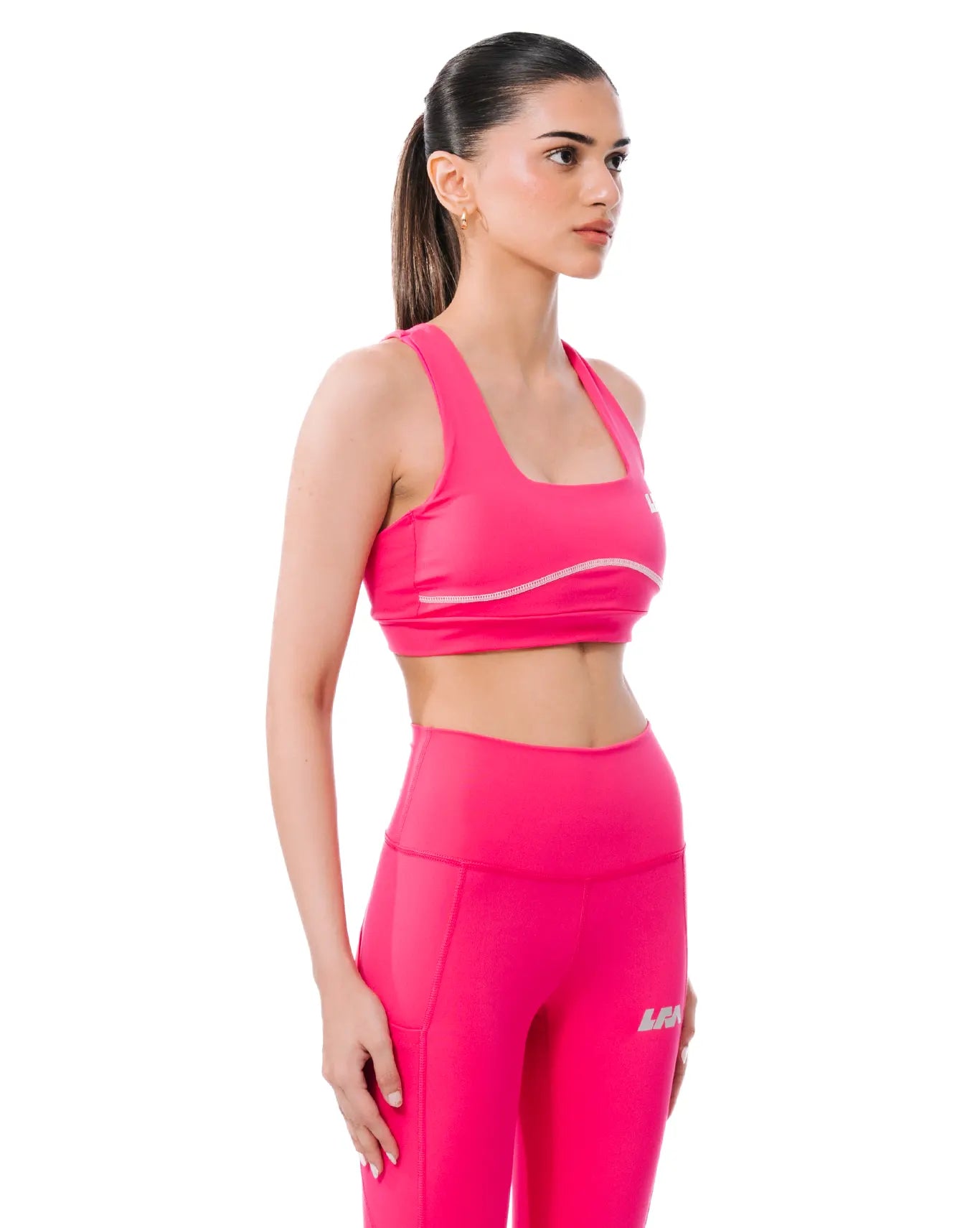 LFA Compression Swift Sports Bra in shocking pink