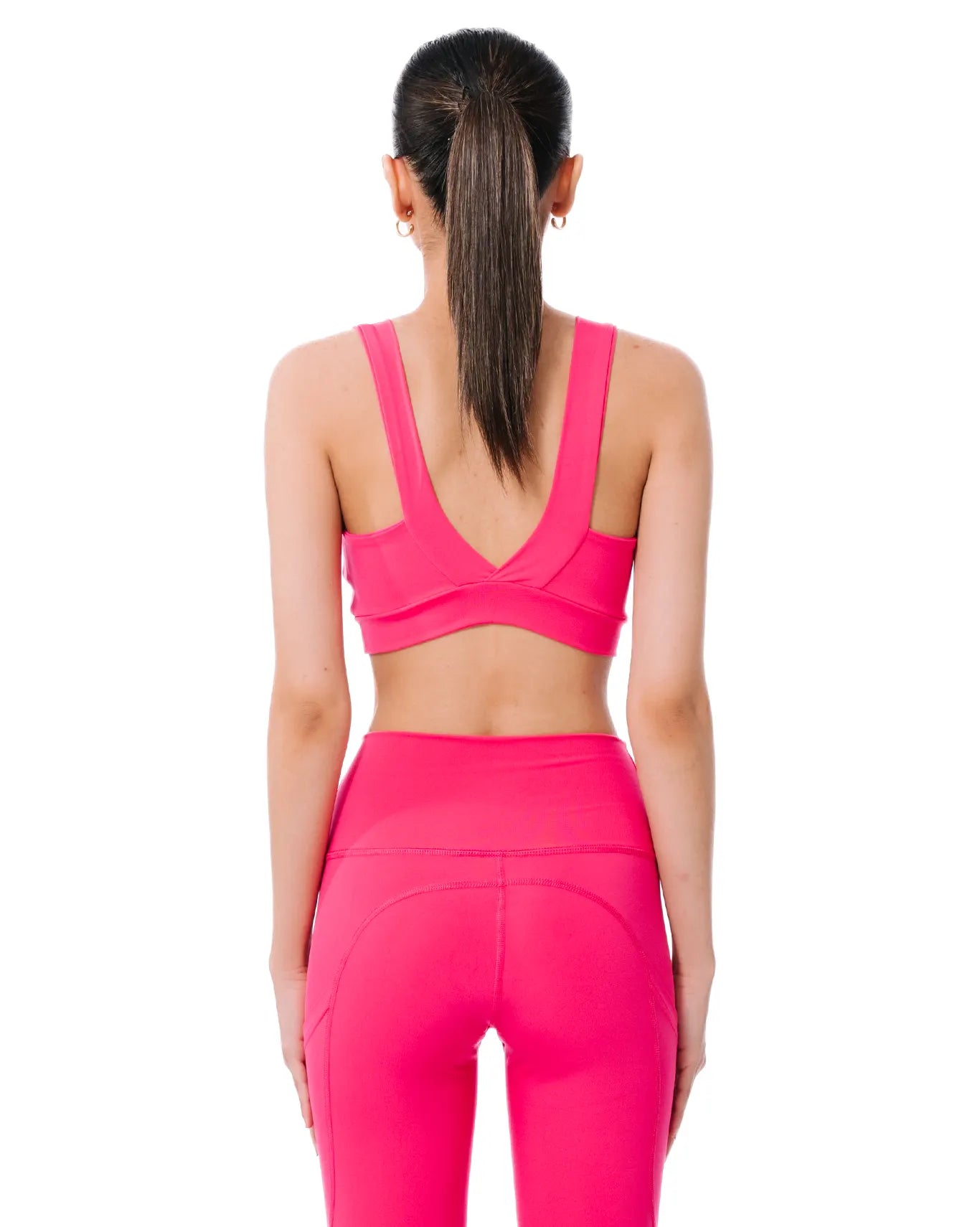 LFA Compression Swift Sports Bra in shocking pink