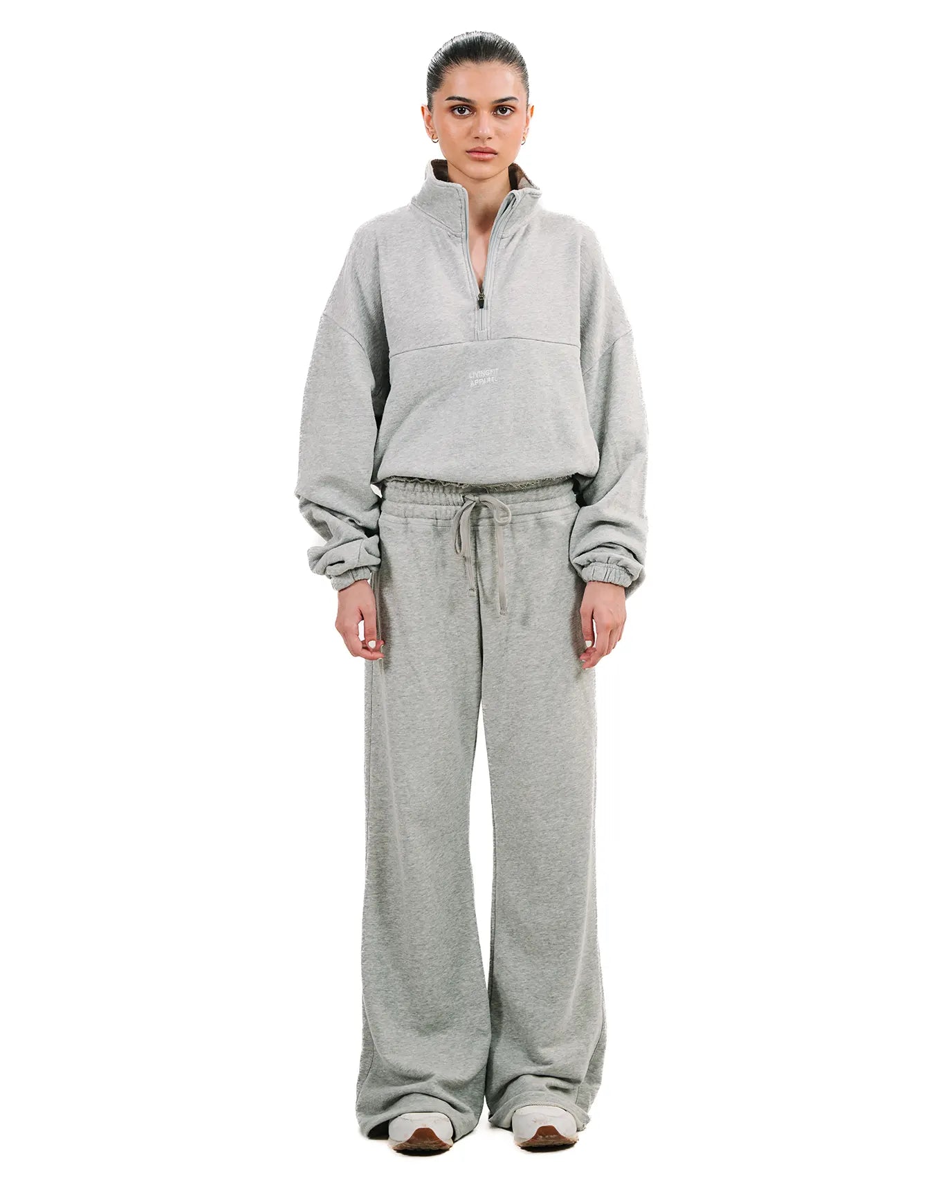LFA Grey Heather Wide Leg Sweatpants