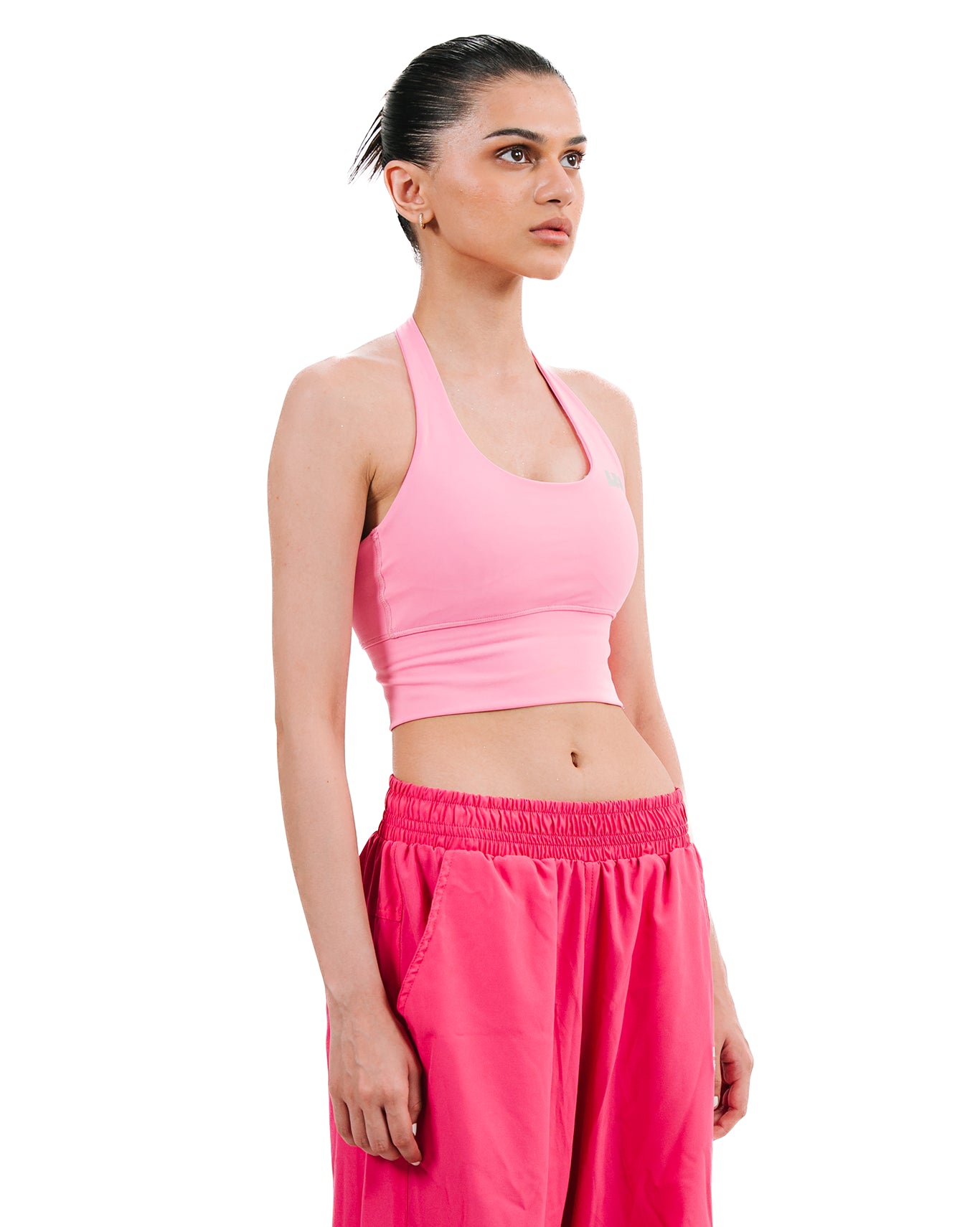 LFA Paradise Pink Seamless Halter Neck Sports Bra