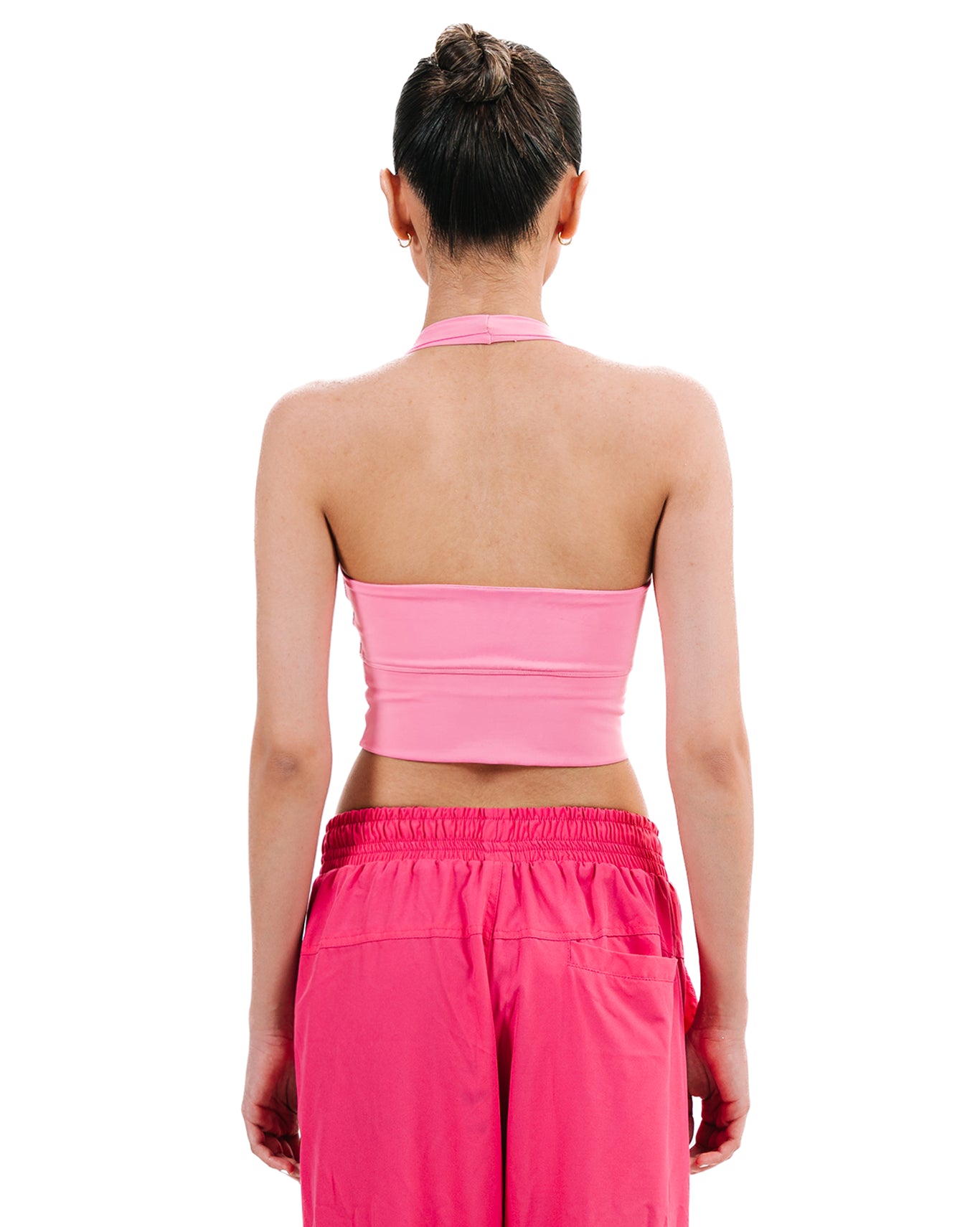 LFA Paradise Pink Seamless Halter Neck Sports Bra