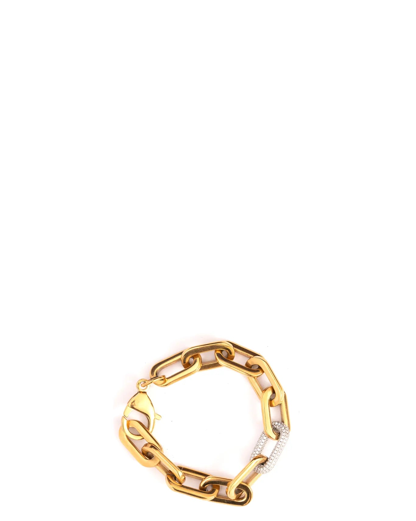 Mish & Co Gold Bold Paperclip Bracelet cult store karachi