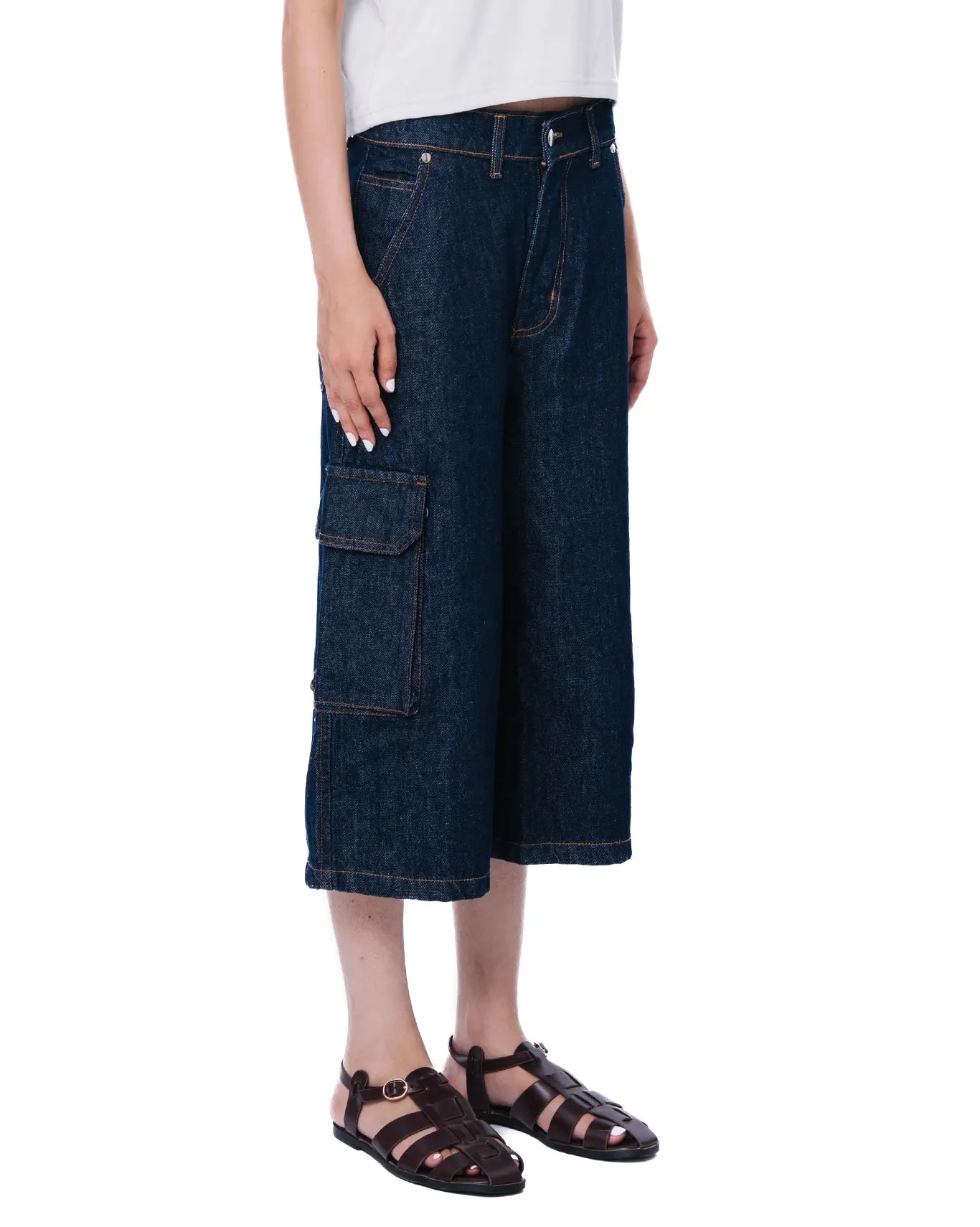 Naqees Bit Blues Denim Shorts