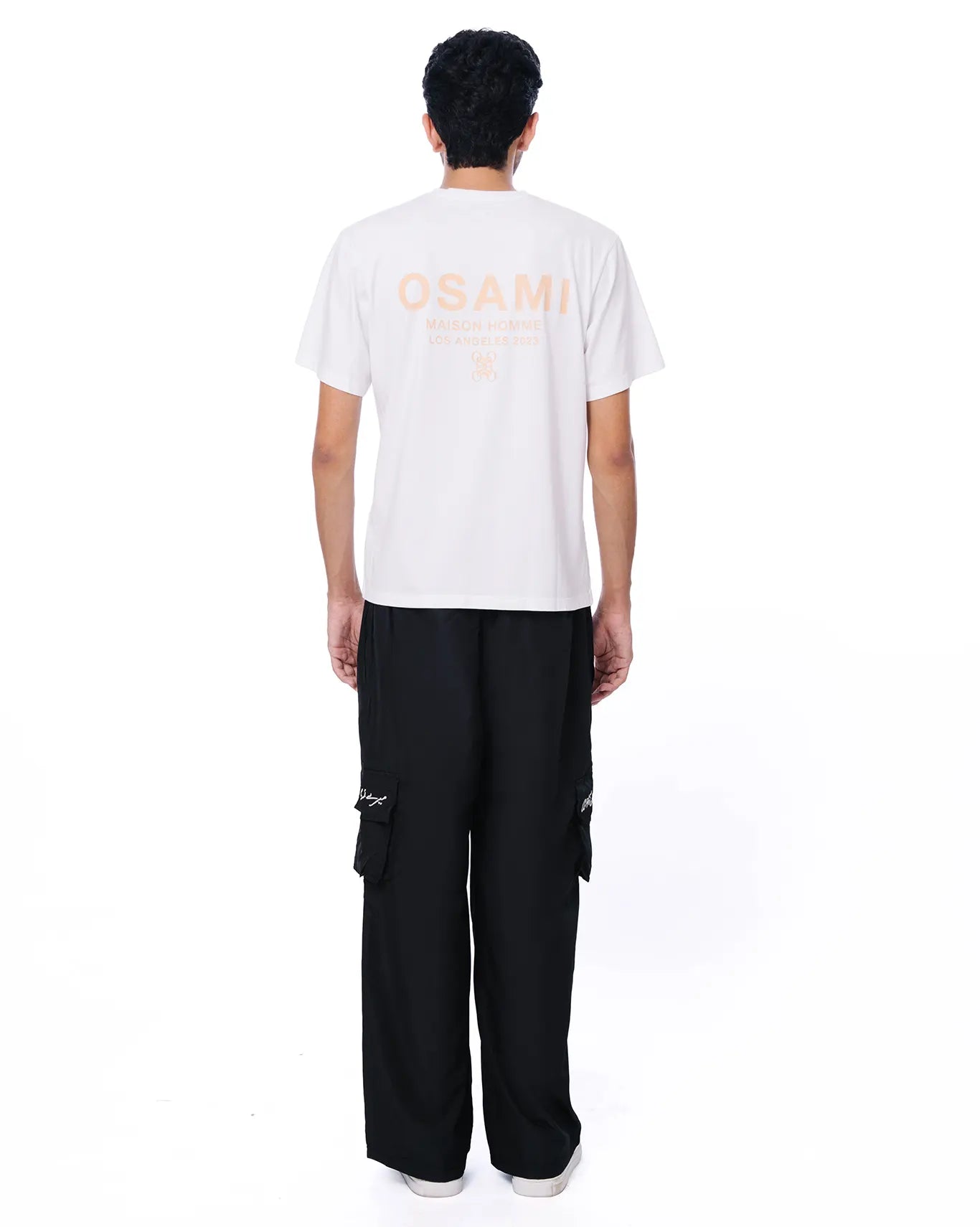 Naqees Black Parachute Trousers cult store unisex