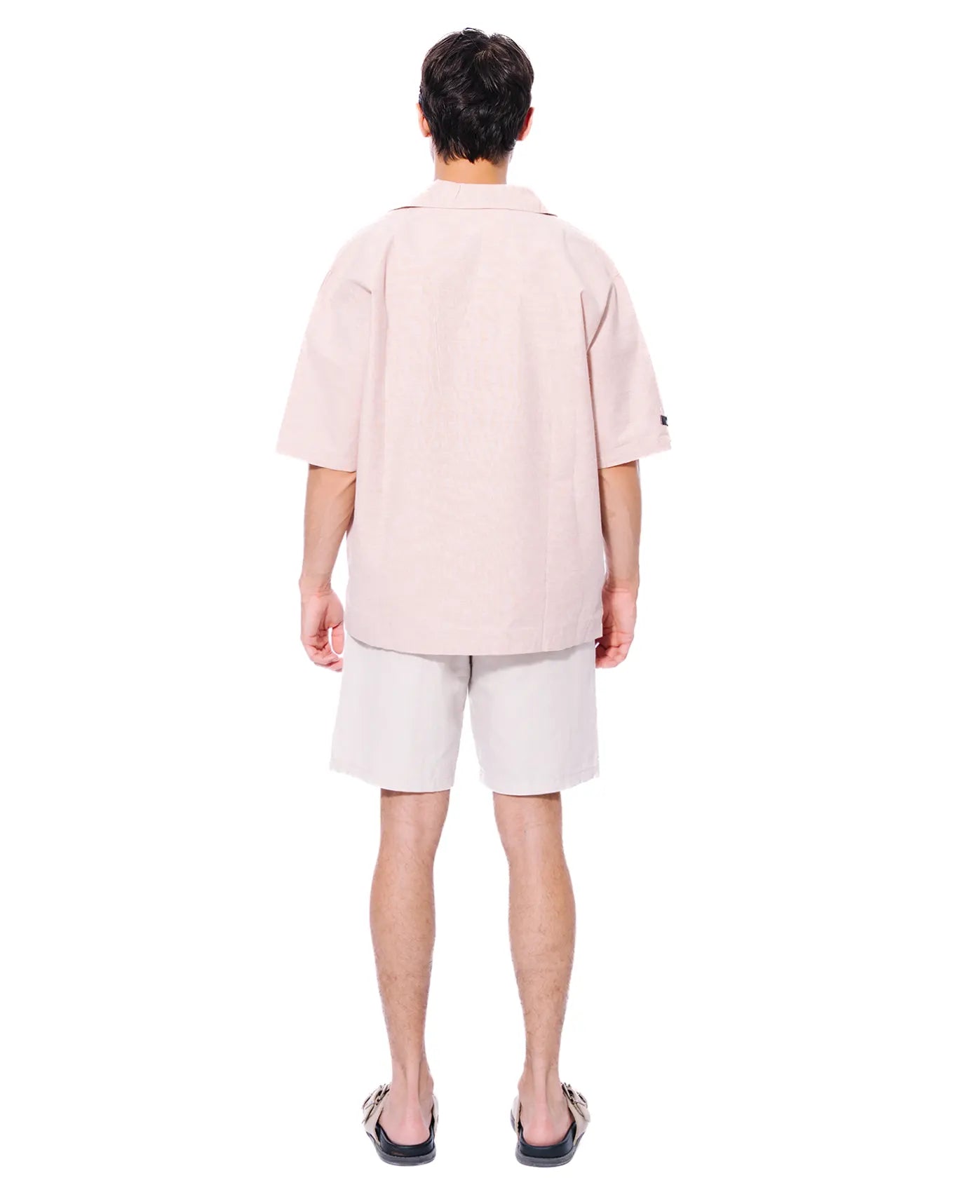 Naqees Peach Button Down Shirt Cult Store Khi