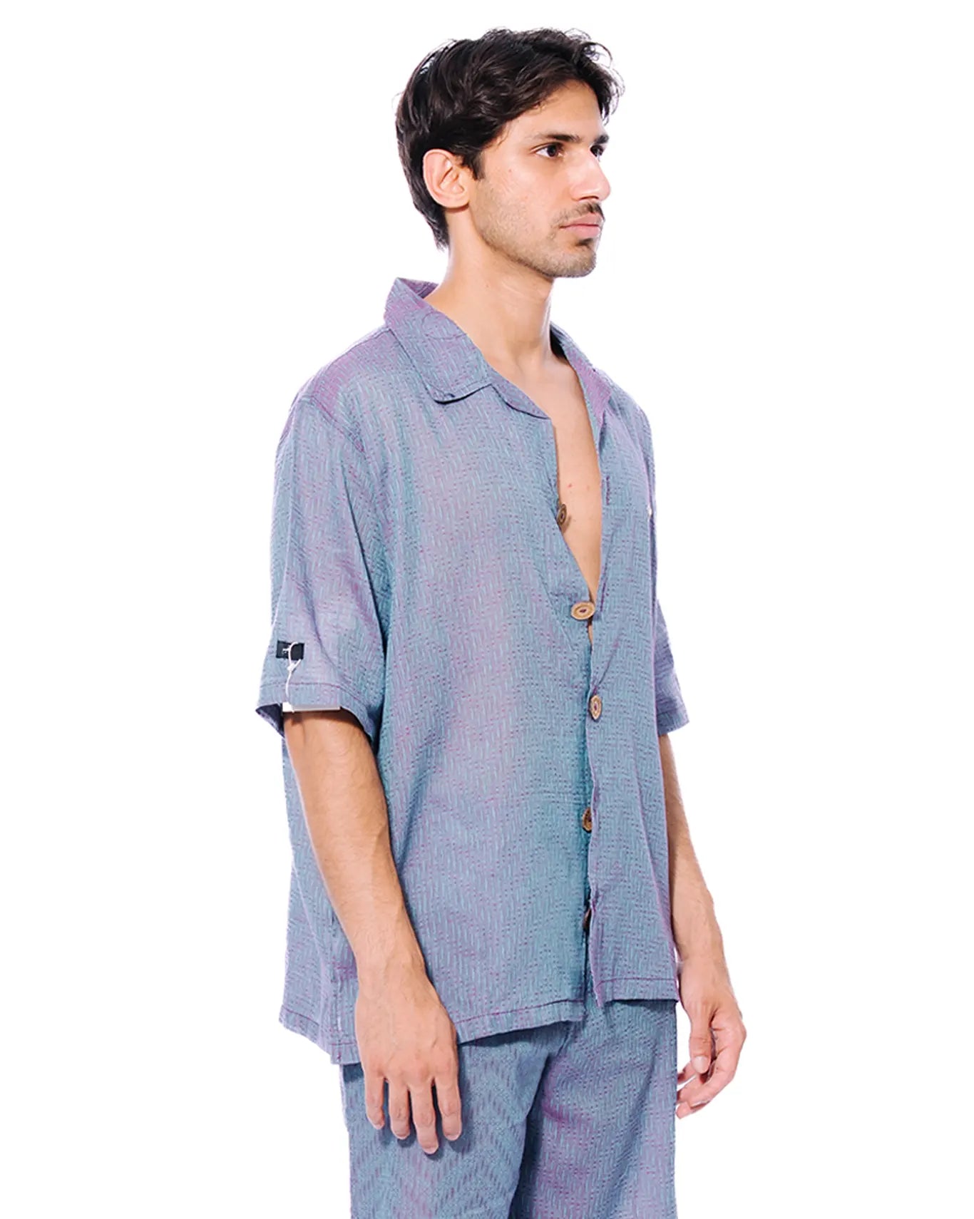 Naqees Purple Button Down Shirt Cult Store