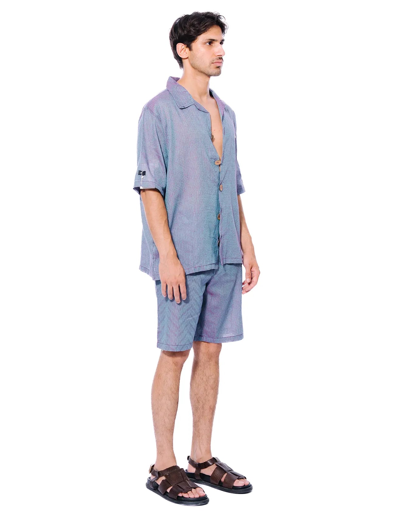 Naqees Purple Button Down Shirt Cult Store