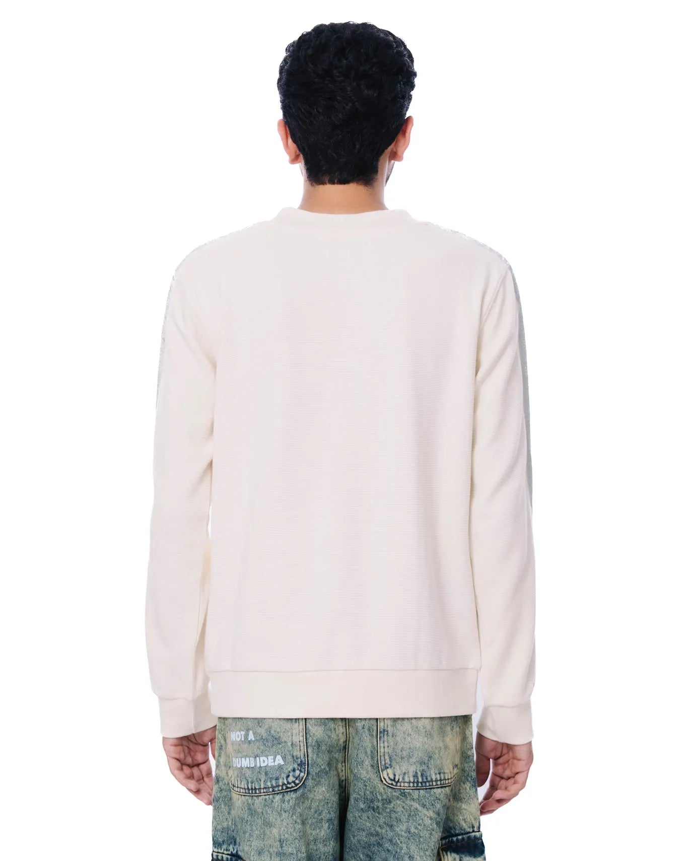 Osami Cream Metallic Accent Jumper
