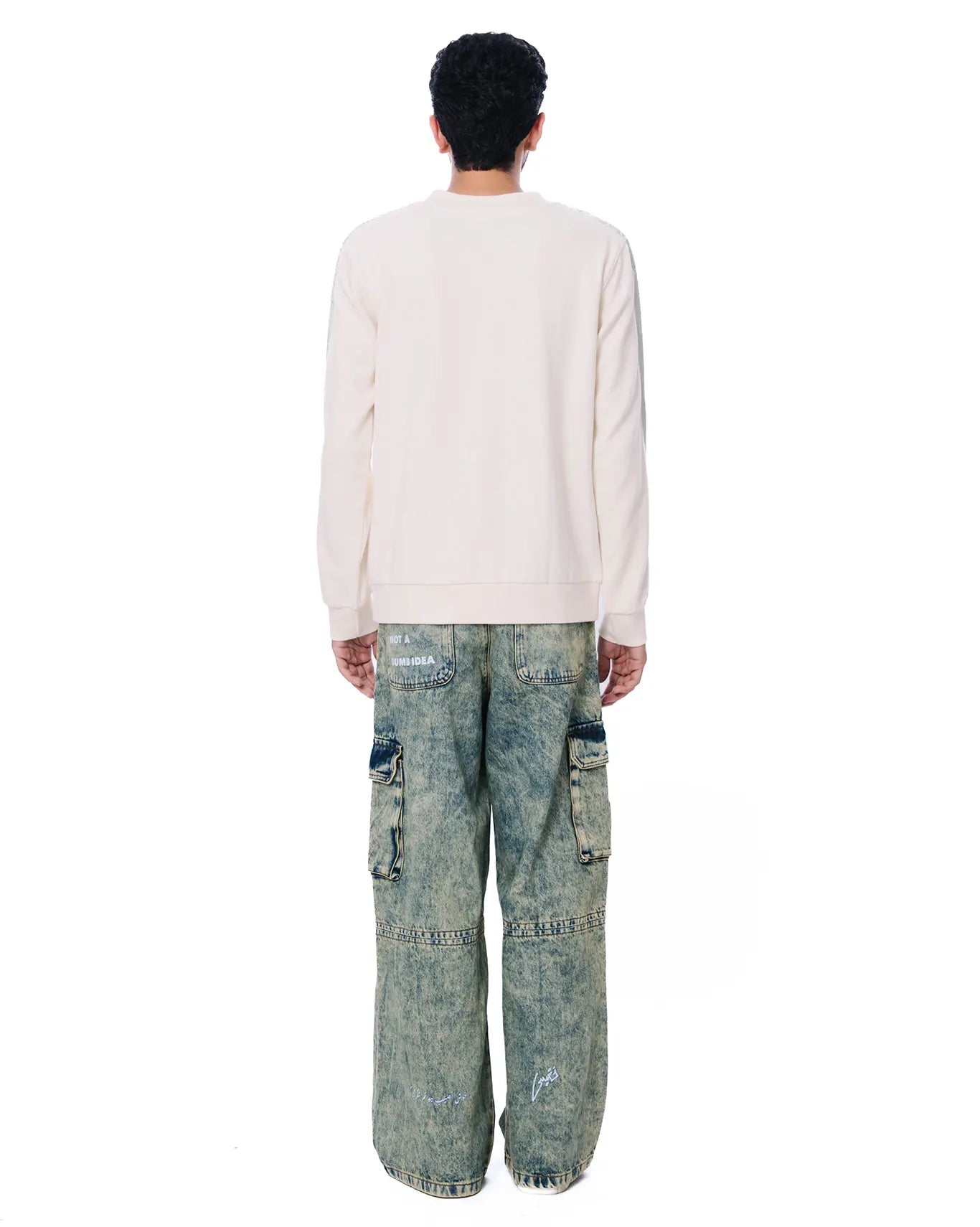 Osami Cream Metallic Accent Jumper