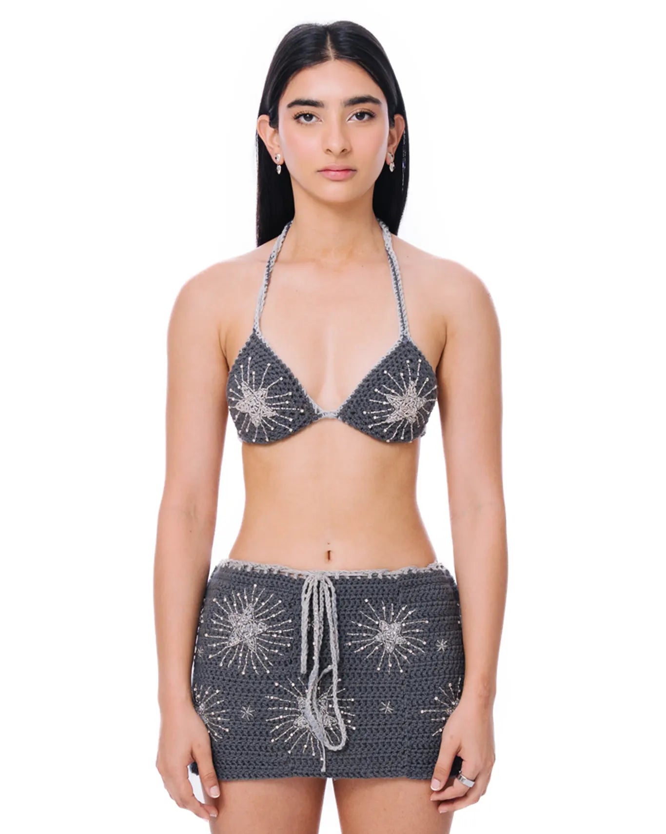 Silver Starlight Bikini Top