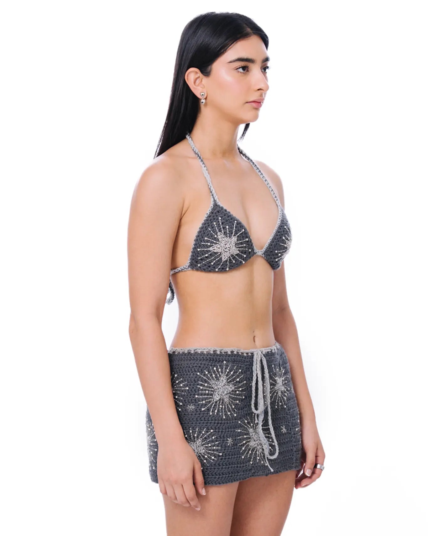 Silver Starlight Bikini Top