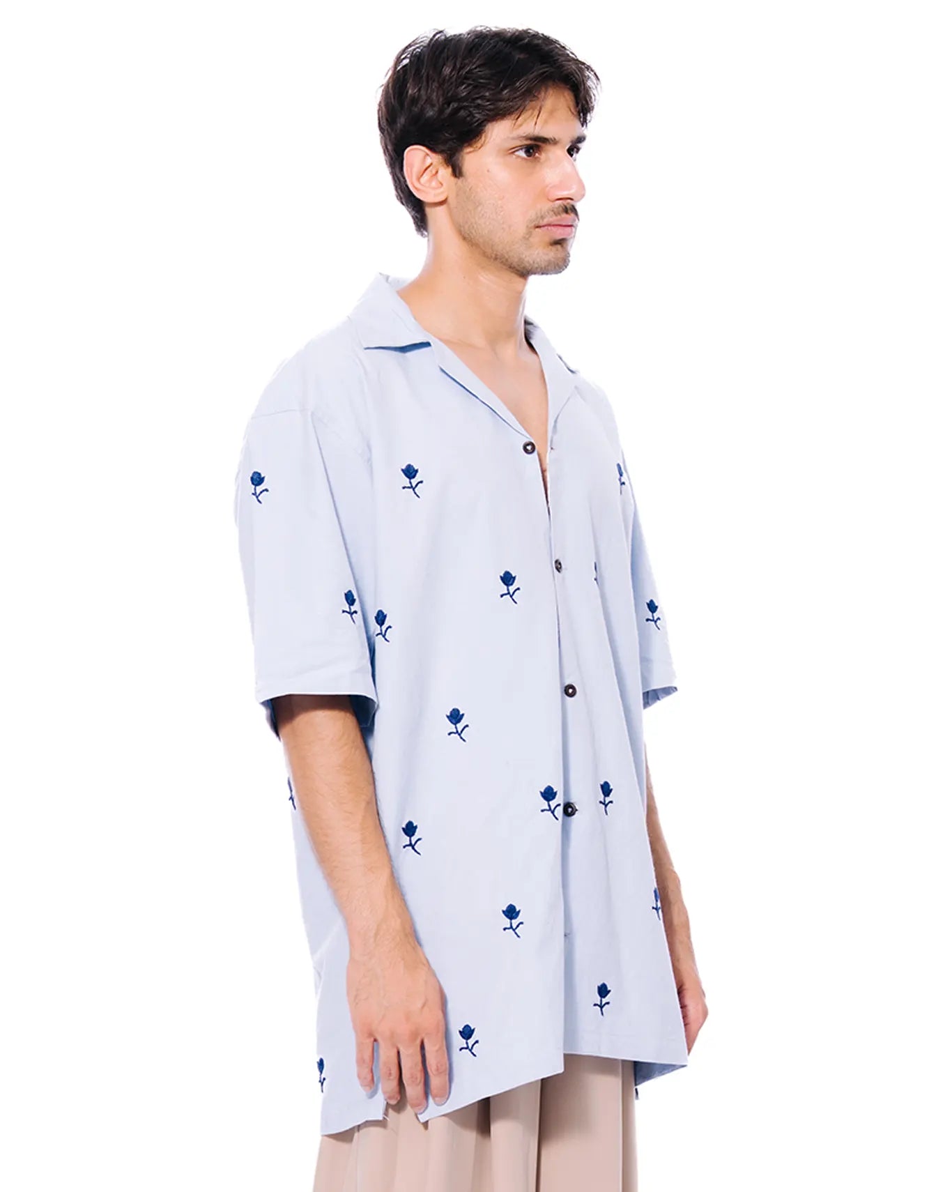 Wear Oga Blue Rose Shirt Cult Khi