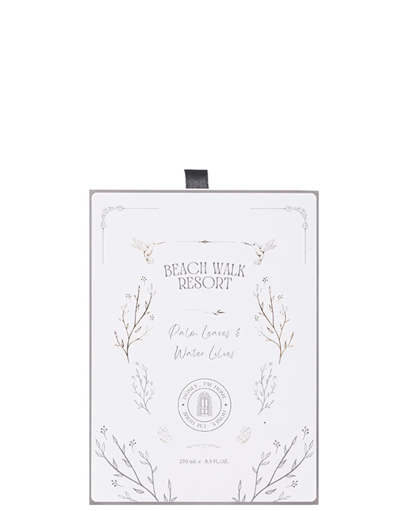 honey im home Beach Walk Resort - Palm Leaves & Water Lilies (Small) candle homeware wellness candle